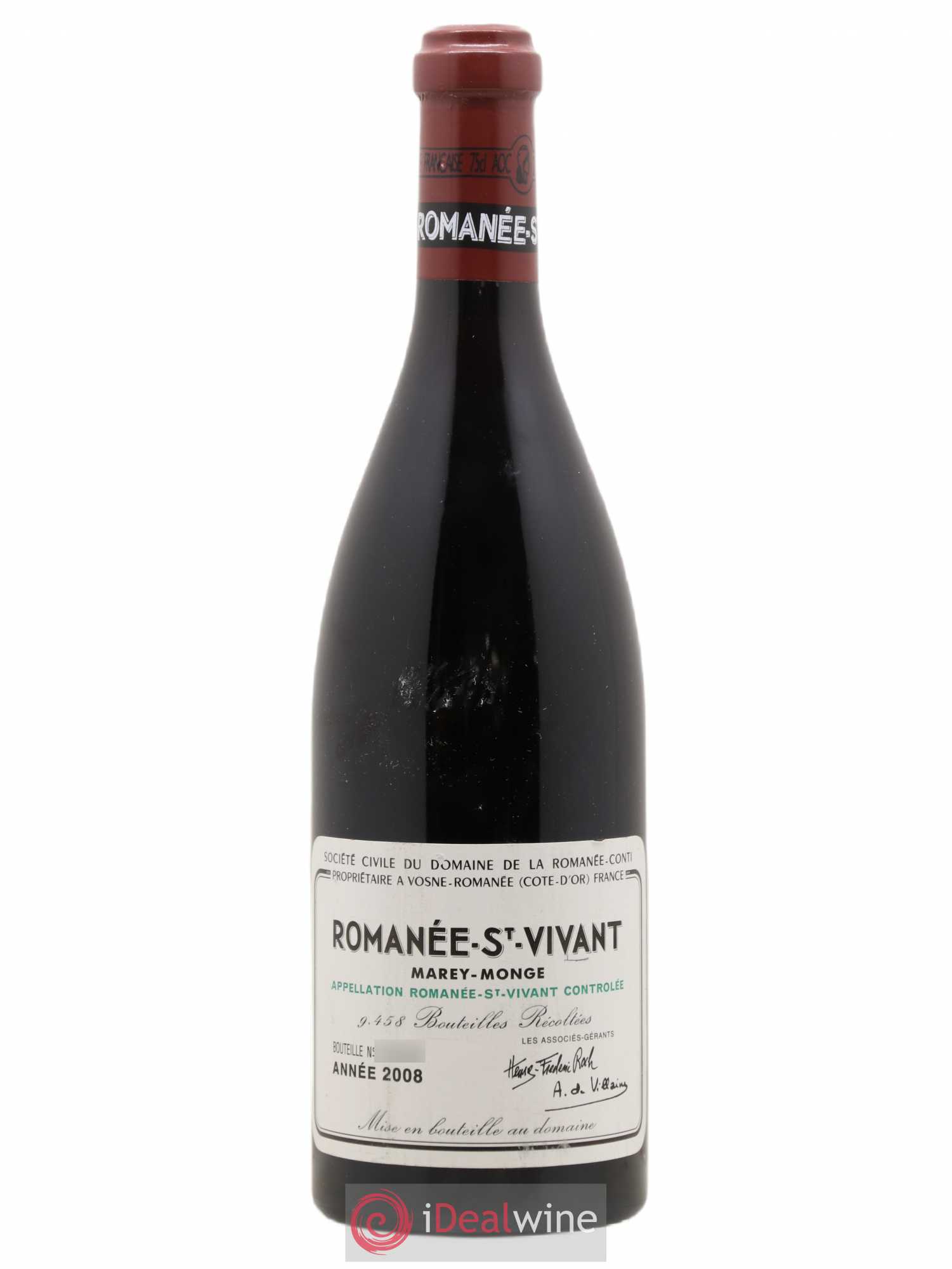 Romanée-Saint-Vivant Grand Cru Domaine de la Romanée-Conti 2008 - Lot de 1 bouteille - 0