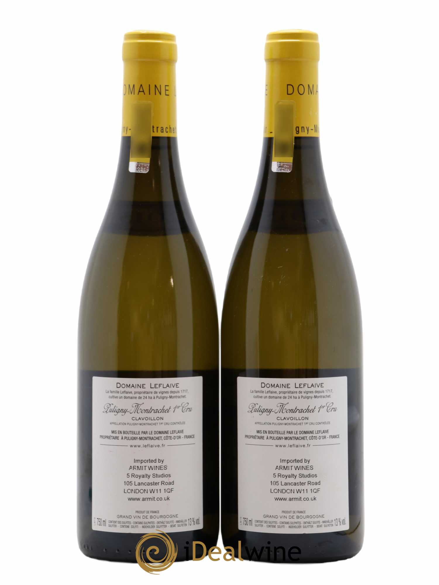 Puligny-Montrachet 1er Cru Clavoillon Leflaive (Domaine) 2015 - Lot de 2 bouteilles - 1