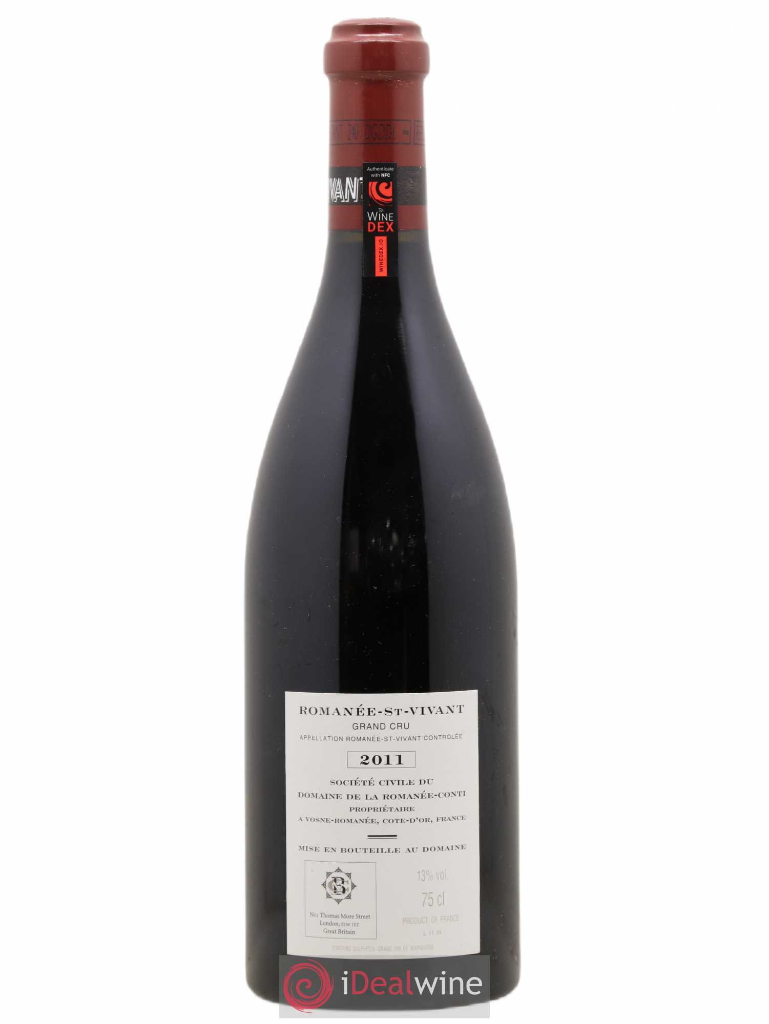 Romanée-Saint-Vivant Grand Cru Domaine de la Romanée-Conti 2011 - Lot de 1 bouteille - 1