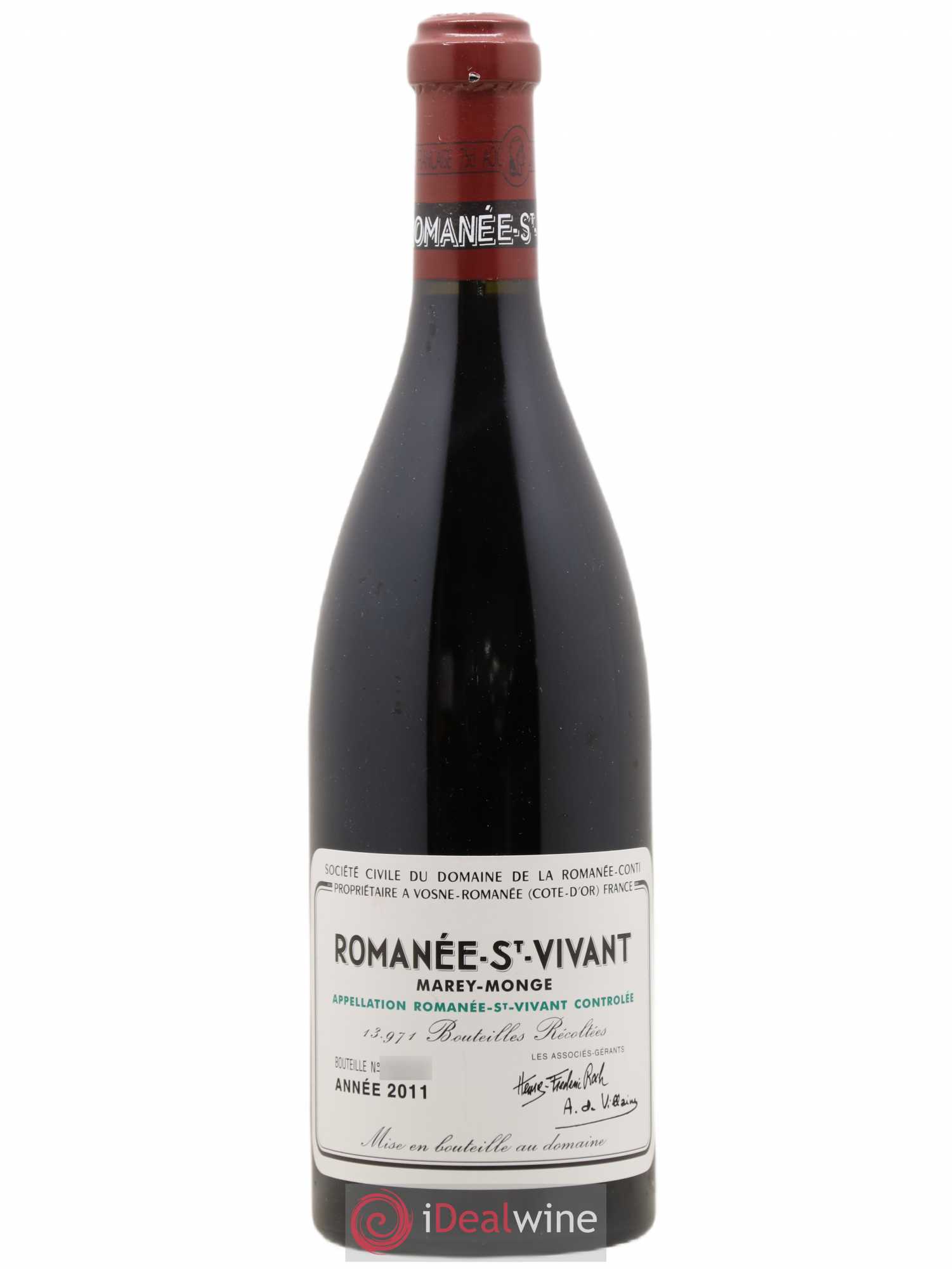 Romanée-Saint-Vivant Grand Cru Domaine de la Romanée-Conti 2011 - Lot de 1 bouteille - 0