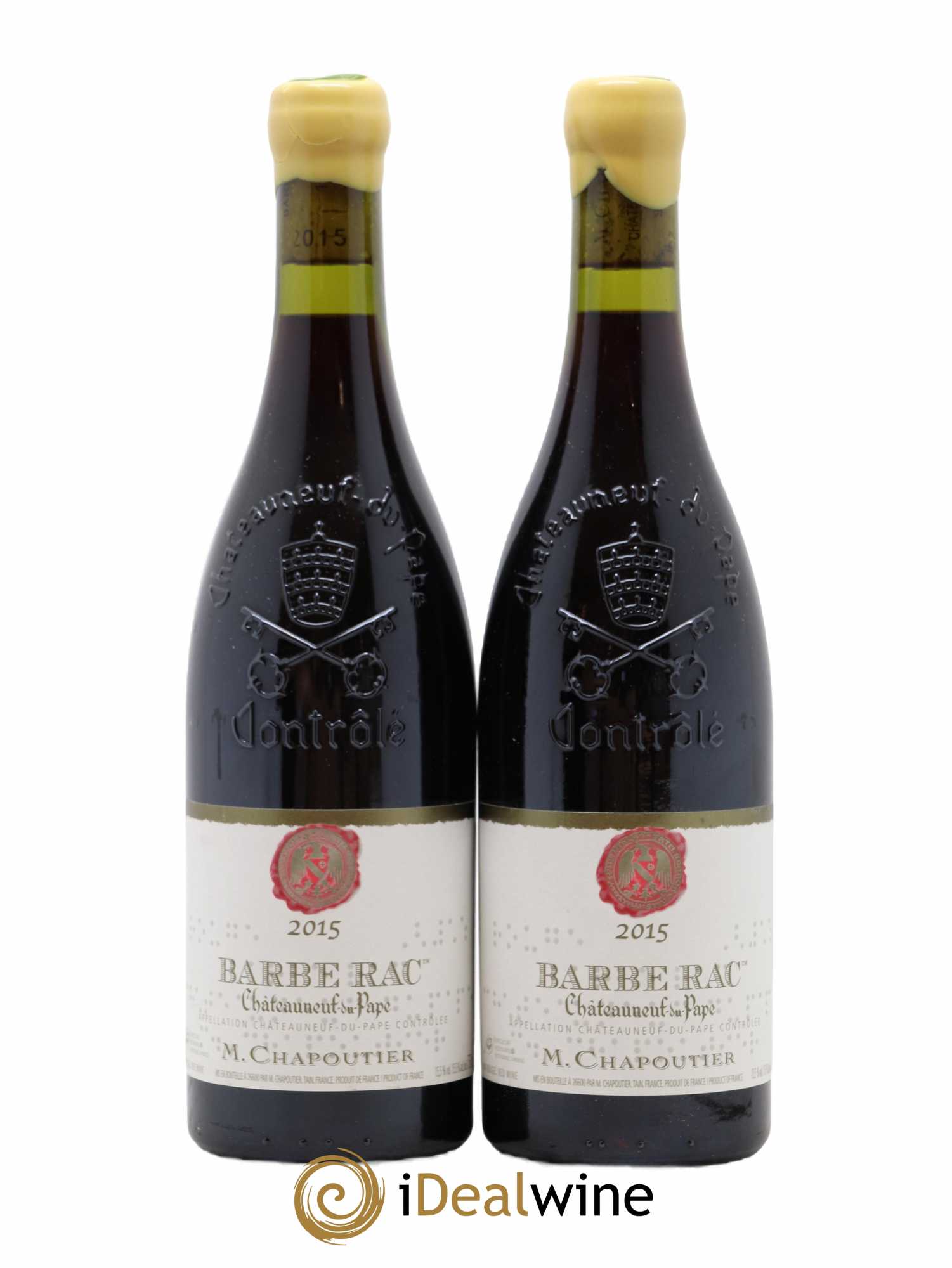 Châteauneuf-du-Pape Barbe Rac Chapoutier 2015 - Lot de 2 bouteilles - 0