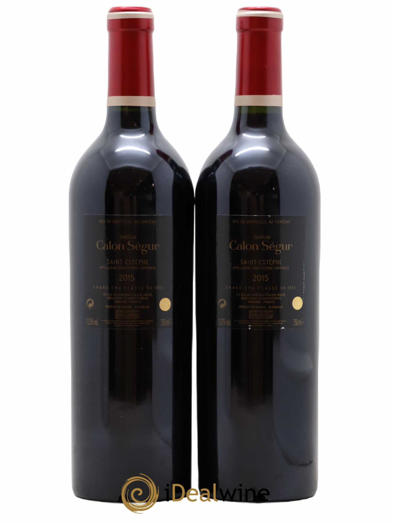 Château Calon Ségur 3ème Grand Cru Classé 2015 - Lot de 2 bouteilles - 1