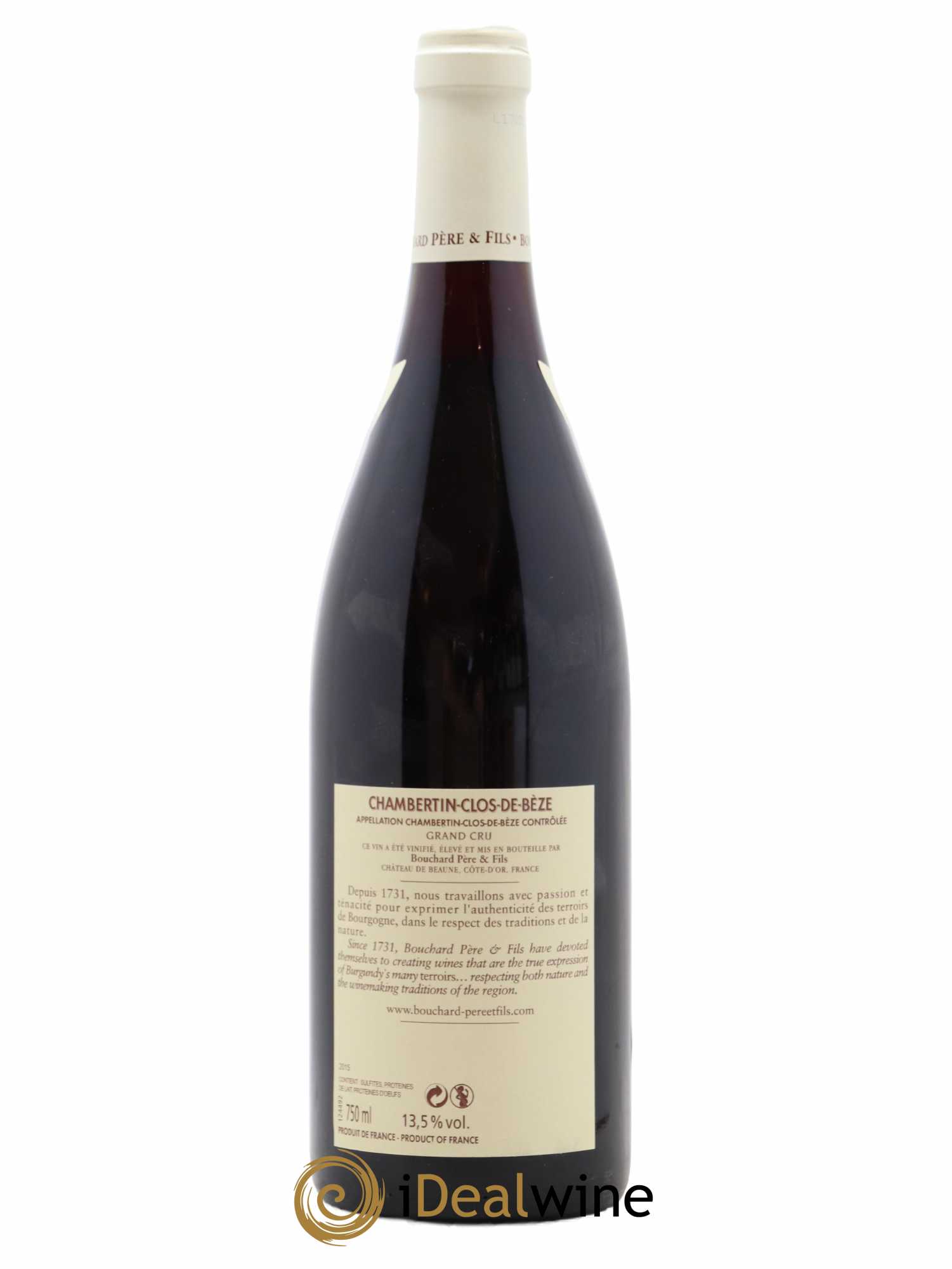 Chambertin Clos de Bèze Grand Cru Bouchard Père & Fils 2015 - Lot de 1 bouteille - 1