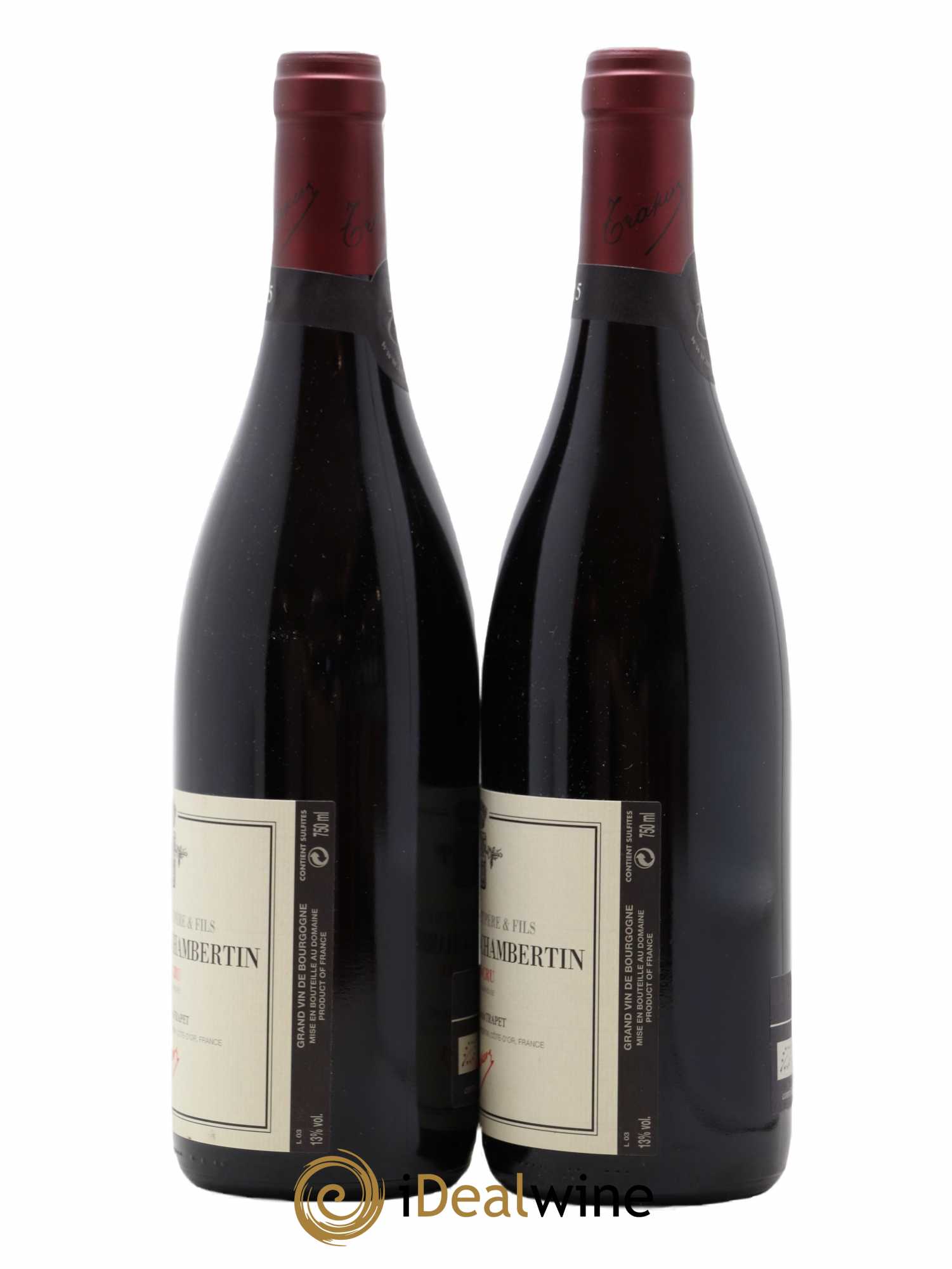 Latricières-Chambertin Grand Cru Domaine Trapet 2015 - Lot de 2 bouteilles - 1