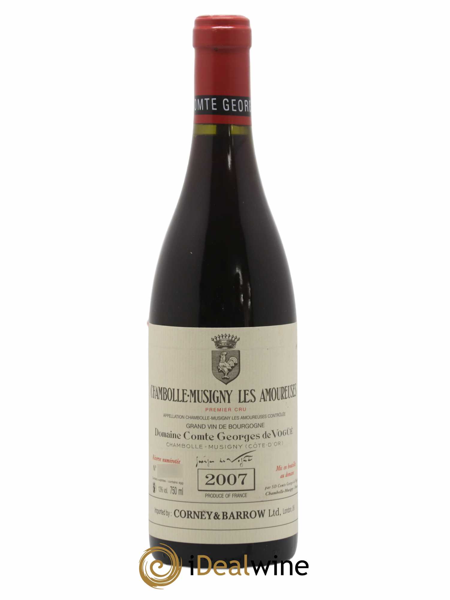 Chambolle-Musigny 1er Cru Les Amoureuses Comte Georges de Vogüé 2007 - Lot de 1 bouteille - 0