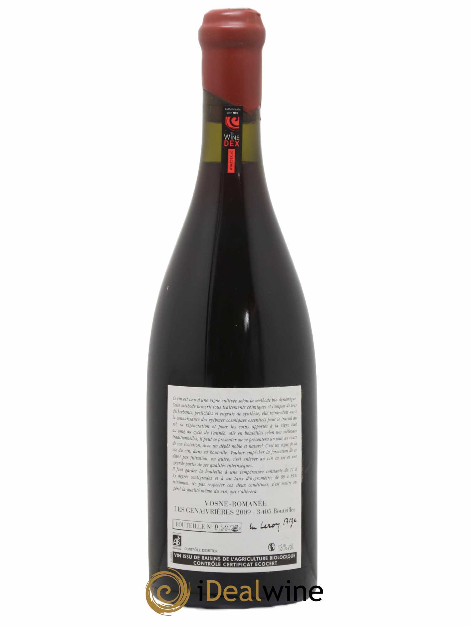 Vosne-Romanée Les Genaivrières Leroy (Domaine) 2009 - Lot de 1 bouteille - 1