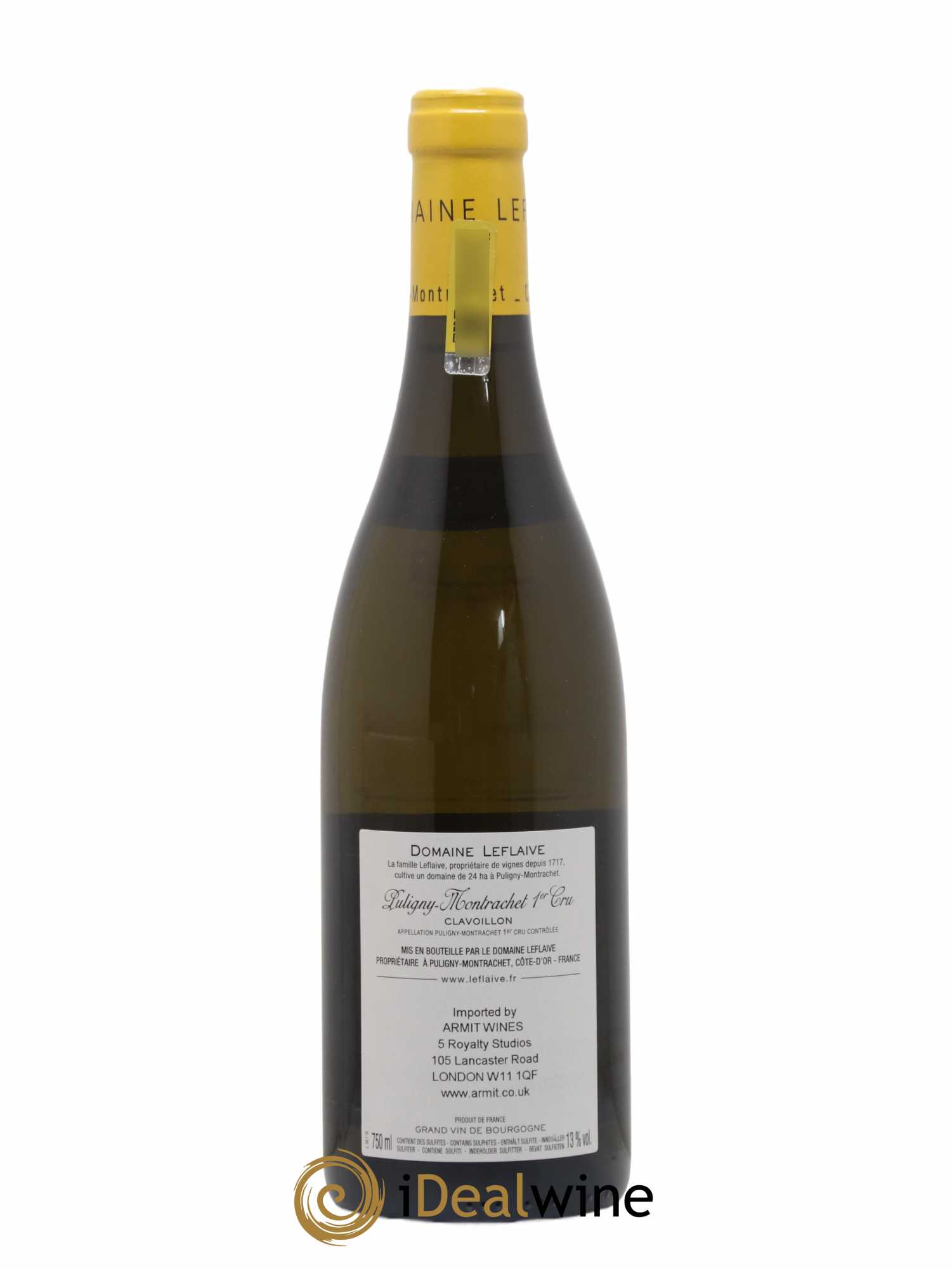 Puligny-Montrachet 1er Cru Clavoillon Leflaive (Domaine) 2016 - Lot de 1 bouteille - 1