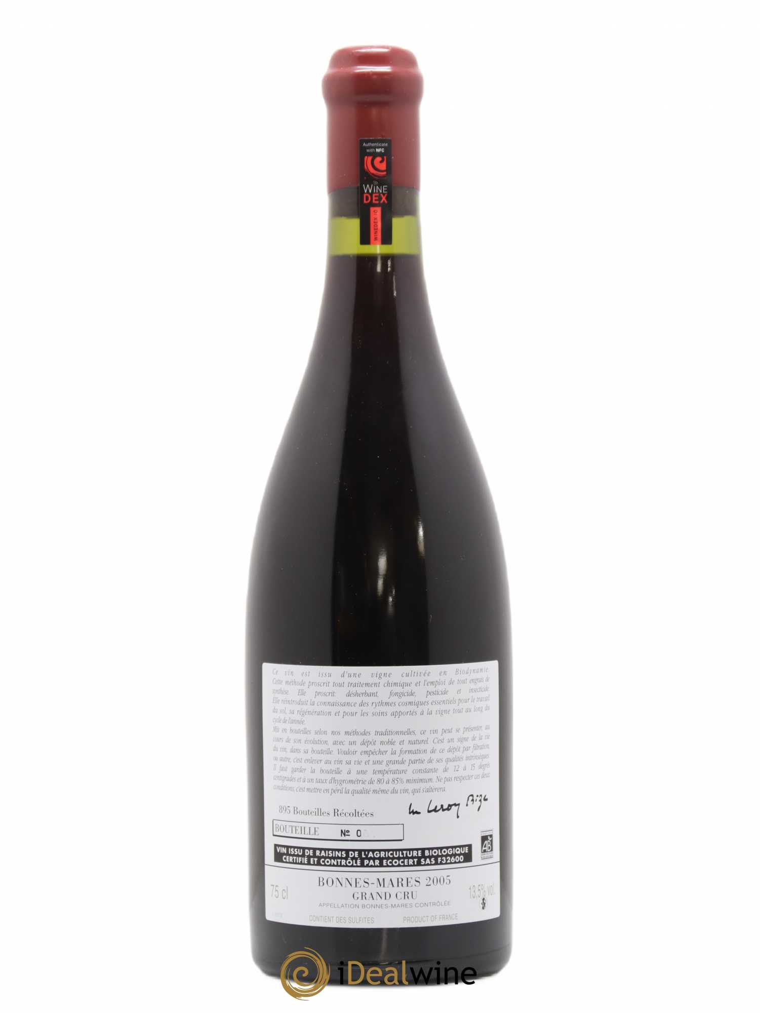 Bonnes-Mares Grand Cru d'Auvenay (Domaine) 2005 - Lot de 1 bouteille - 1