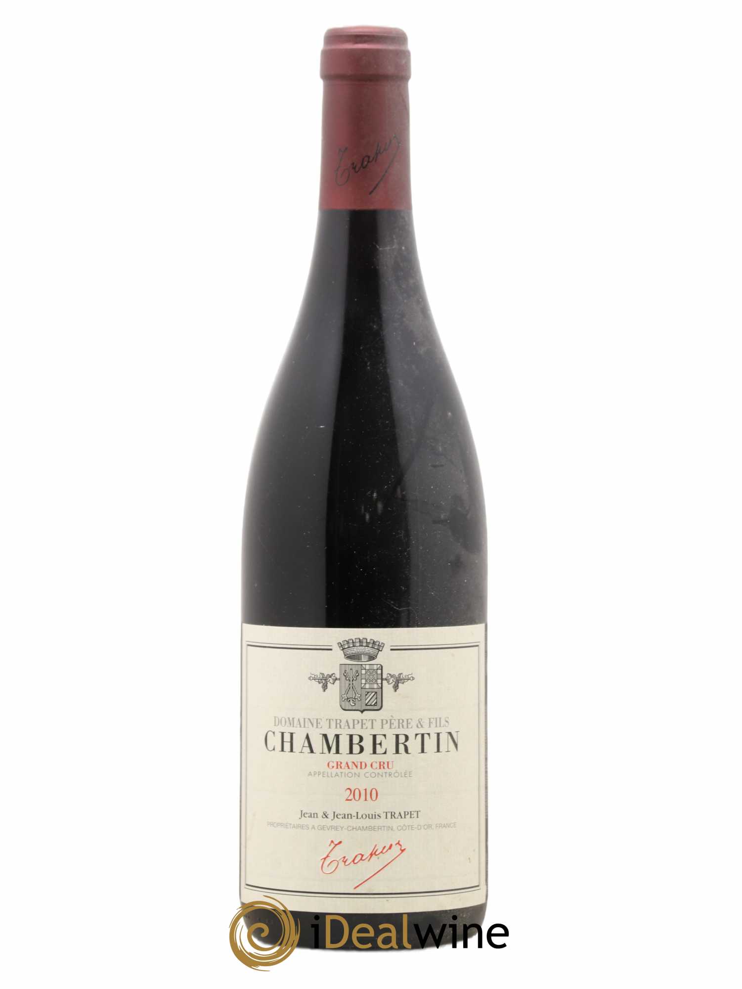 Chambertin Grand Cru Domaine Trapet 2010 - Lot de 1 bouteille - 0