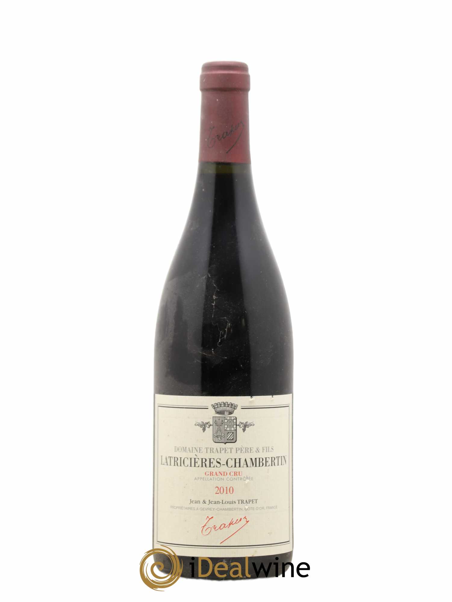 Latricières-Chambertin Grand Cru Domaine Trapet 2010 - Lot de 1 bouteille - 0