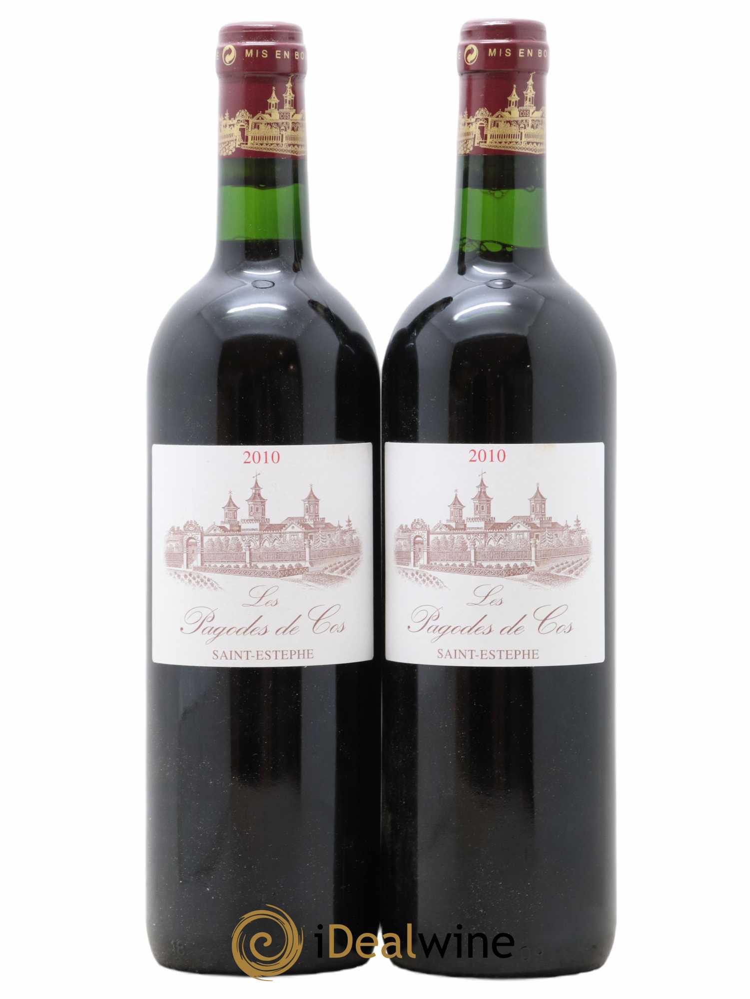 Les Pagodes de Cos Second Vin 2010 - Lotto di 2 bottiglie - 0