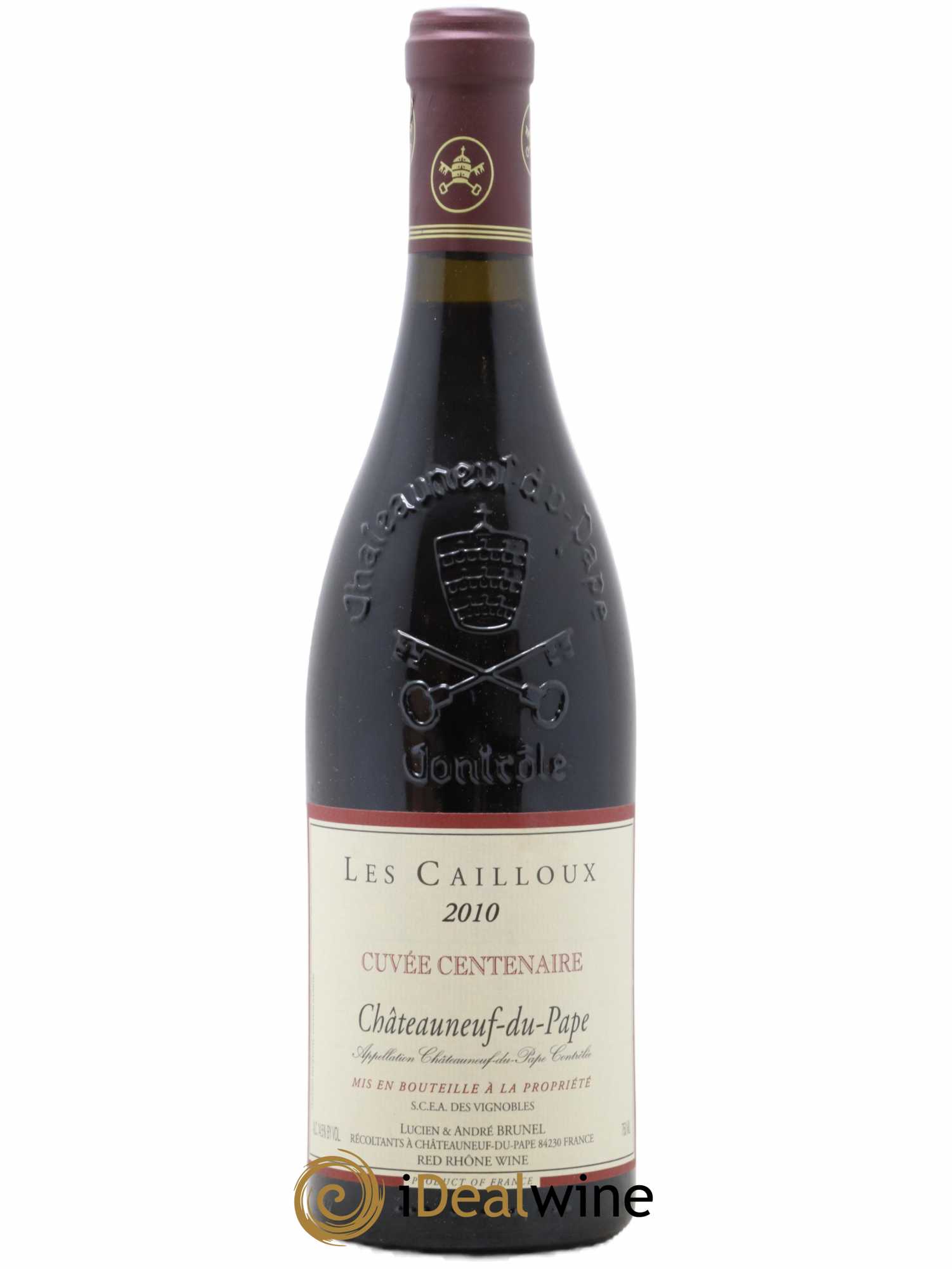 Châteauneuf-du-Pape Les Cailloux Cuvée Centenaire André Brunel 2010 - Lot de 1 bouteille - 0