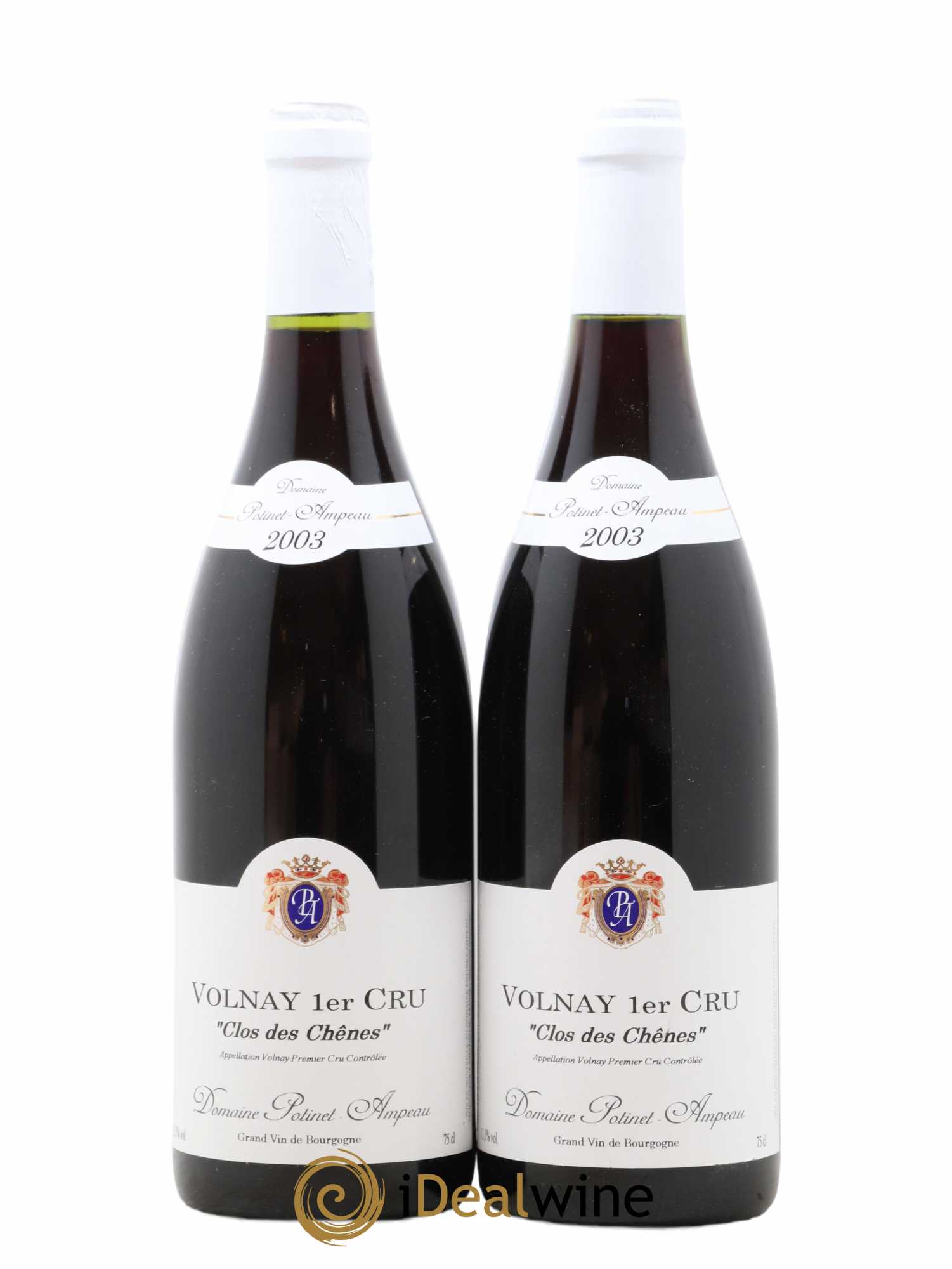 Volnay 1er Cru Clos Des Chenes Domaine Potinet 2003 - Posten von 2 Flaschen - 0