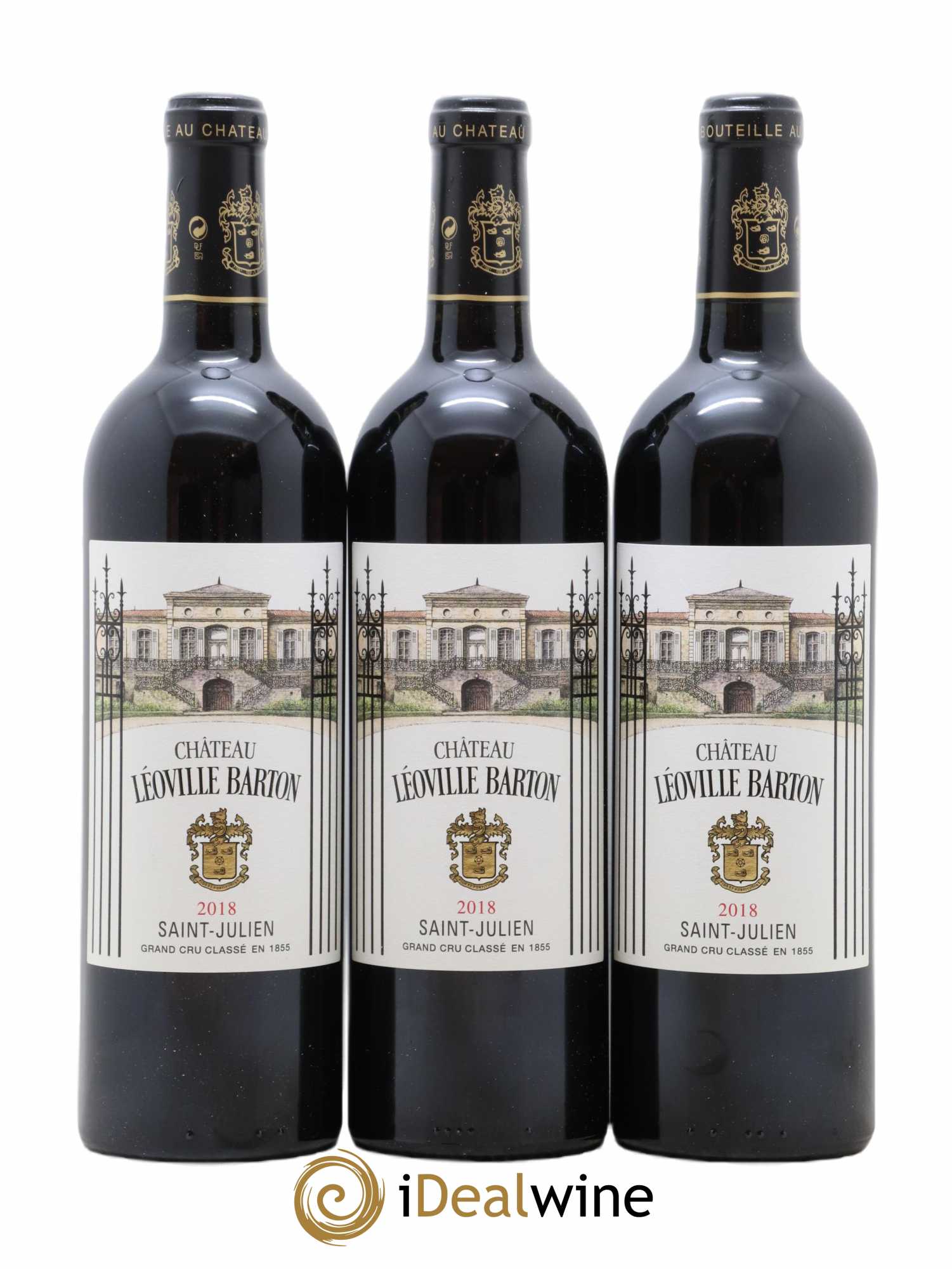 Château Léoville Barton 2ème Grand Cru Classé 2018 - Lot de 3 bouteilles - 0