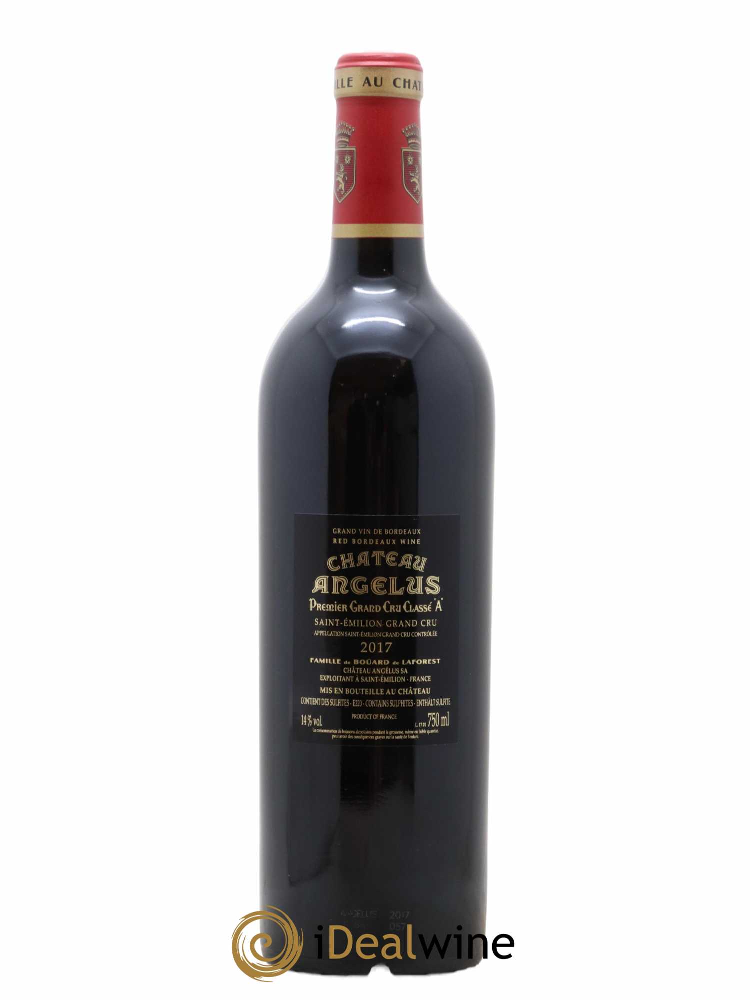 Château Angélus 1er Grand Cru Classé A 2017 - Lot de 1 bouteille - 1