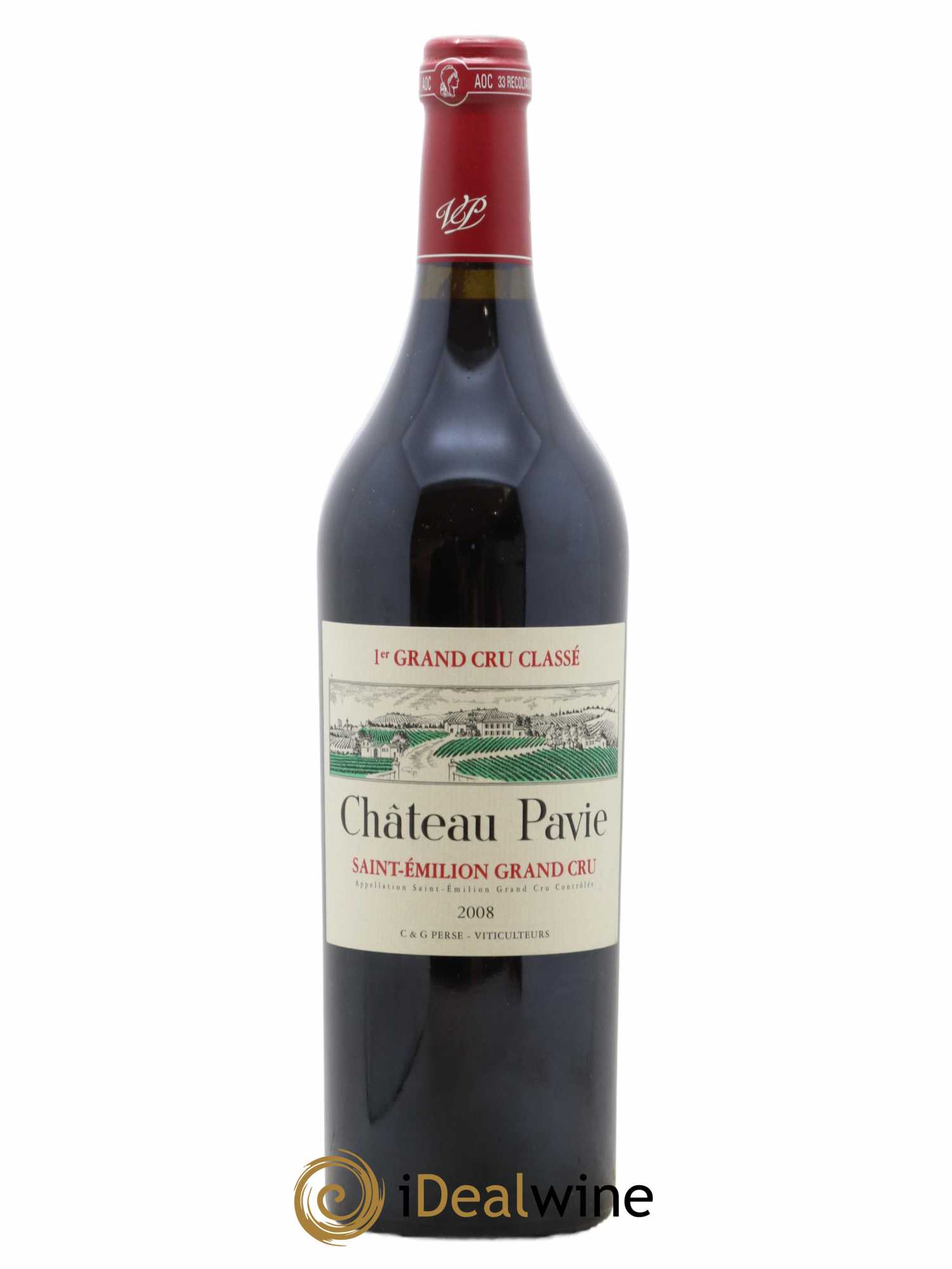 Château Pavie 1er Grand Cru Classé A 2008 - Lot de 1 bouteille - 0