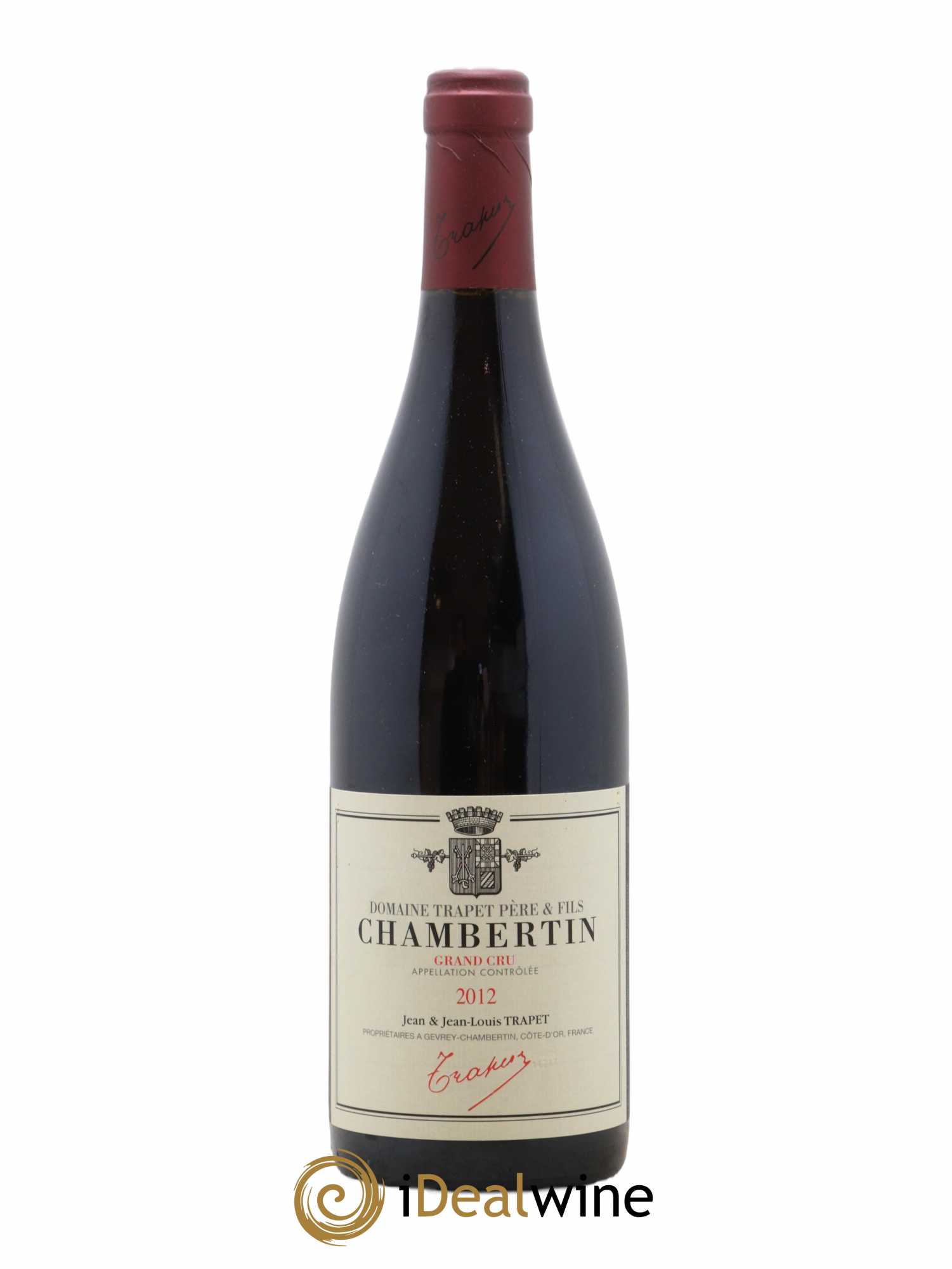 Chambertin Grand Cru Domaine Trapet 2012 - Lot de 1 bouteille - 0
