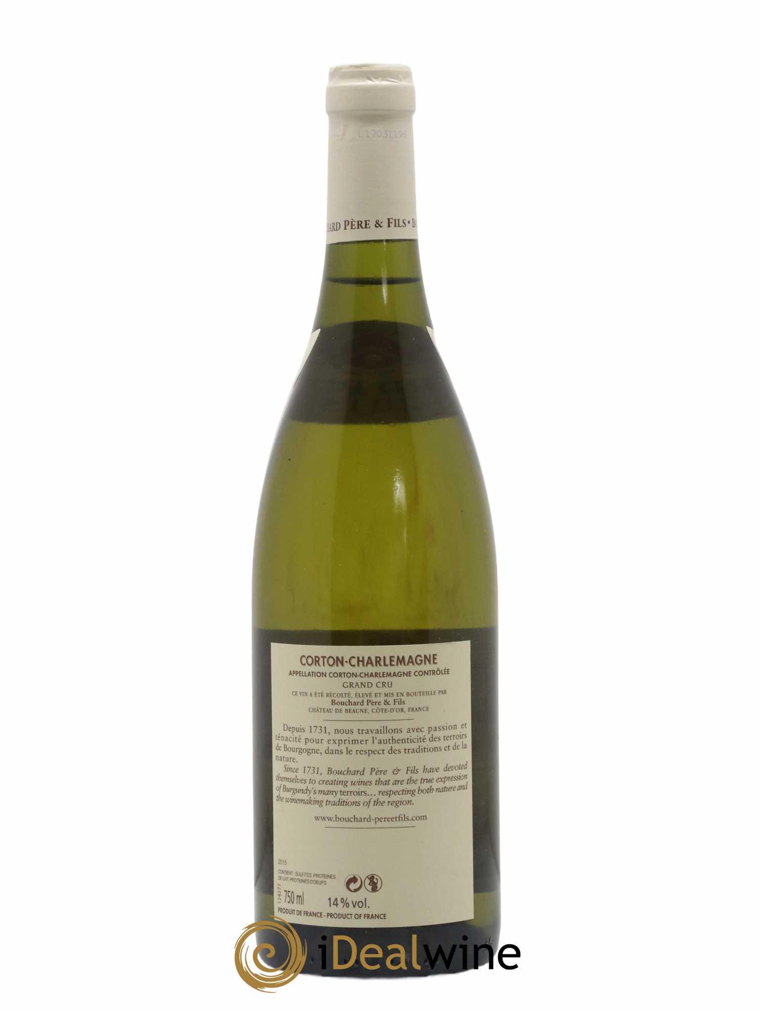 Corton-Charlemagne Grand Cru Bouchard Père & Fils 2015 - Lot de 1 bouteille - 1