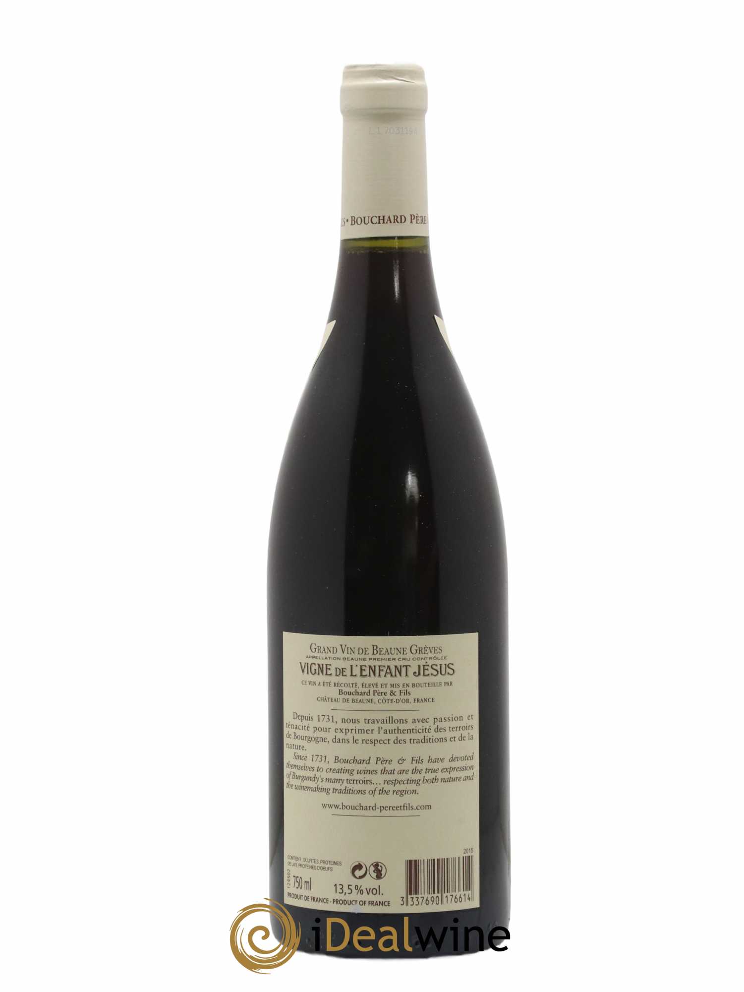 Beaune 1er Cru Grèves - Vigne de l'Enfant Jésus Bouchard Père & Fils 2015 - Posten von 1 Flasche - 1