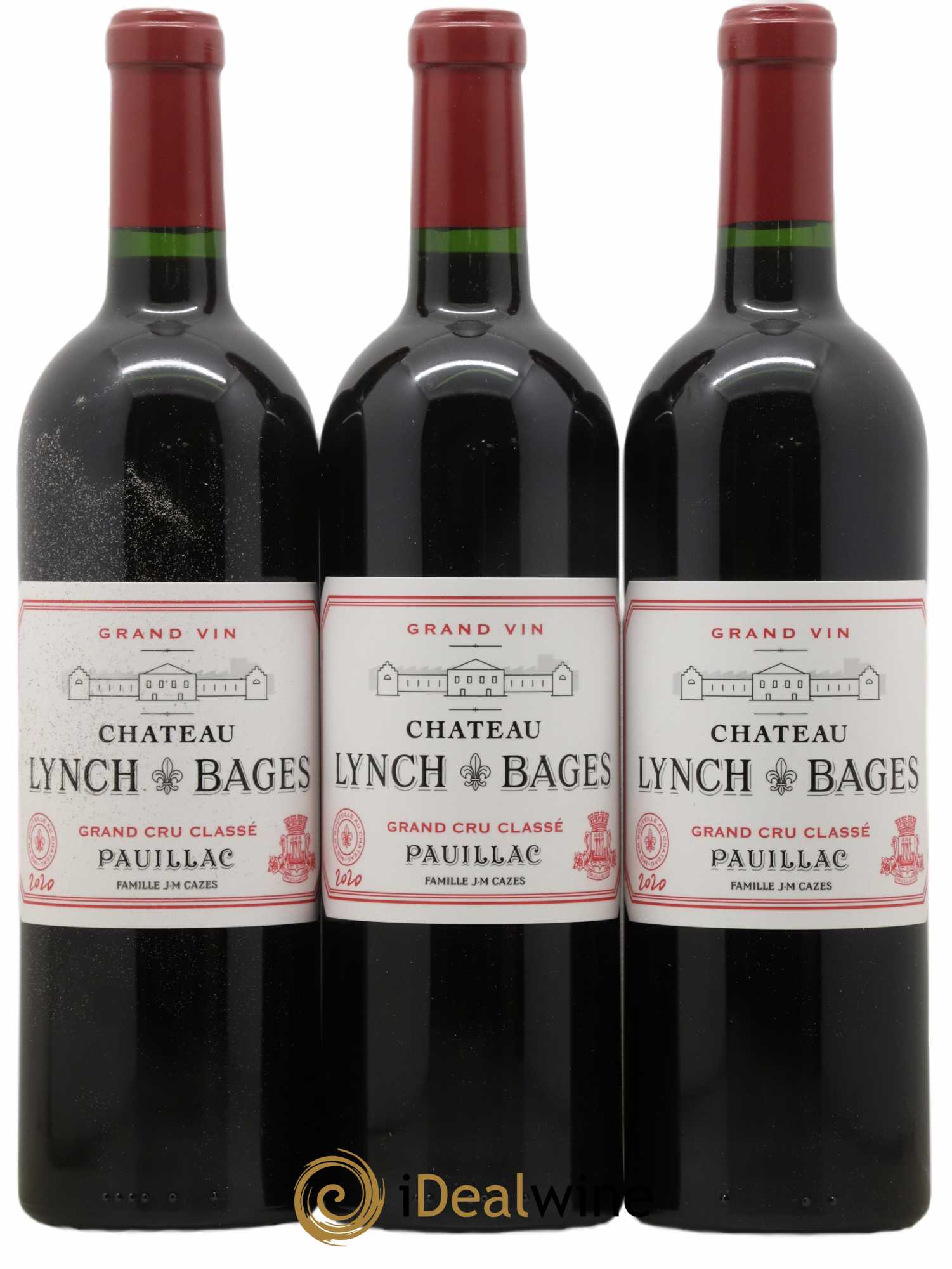 Château Lynch Bages 5ème Grand Cru Classé 2020 - Lot de 3 bouteilles - 0