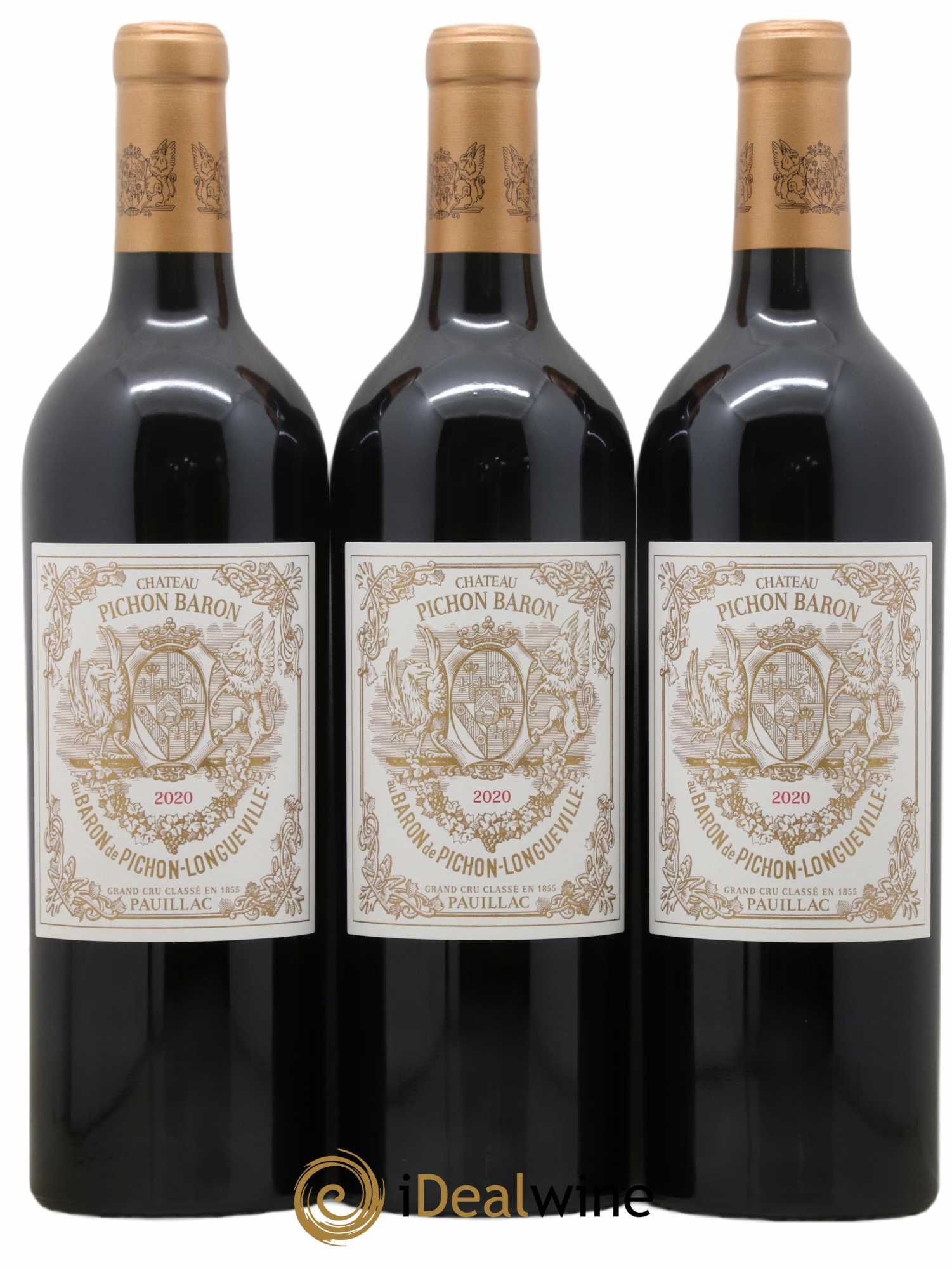 Pichon Longueville Baron 2ème Grand Cru Classé 2020 - Lot of 3 bottles - 0