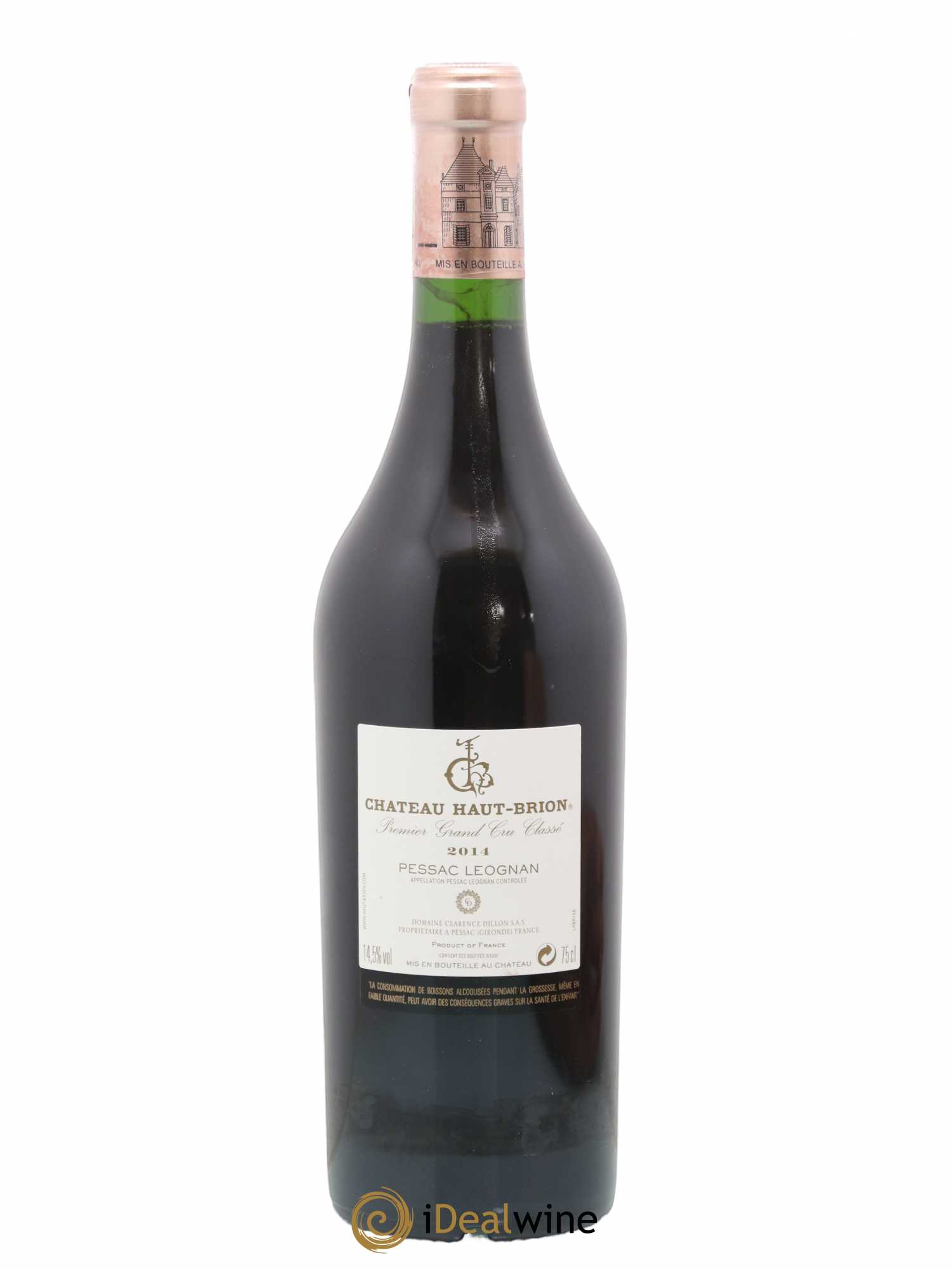 Château Haut Brion 1er Grand Cru Classé 2014 - Lot de 1 bouteille - 1