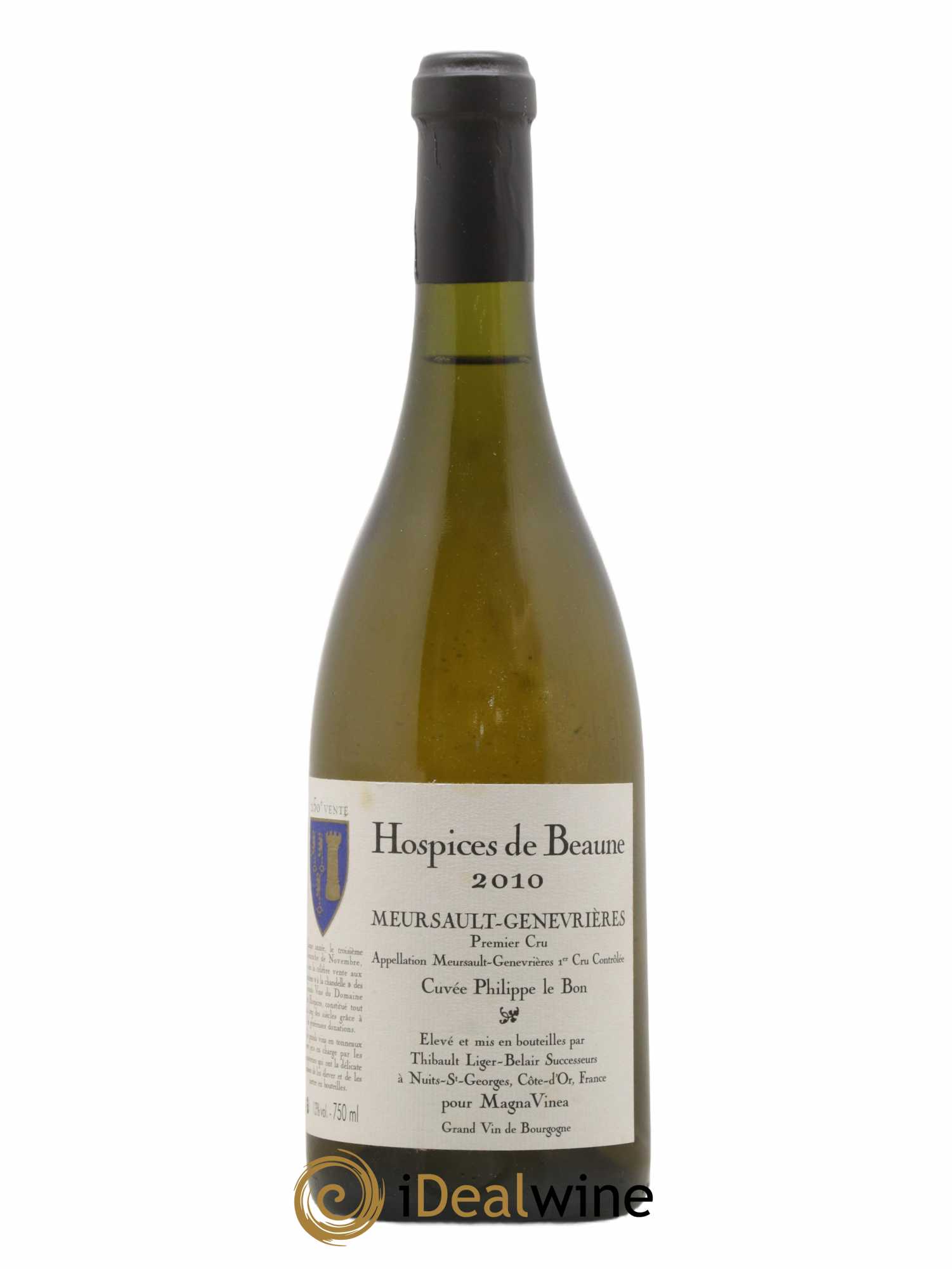 Meursault 1er Cru Genevrieres Cuvée Philippe le Bon Hospices De Beaune Thibault Liger-Belair 2010 - Lot de 1 bouteille - 0