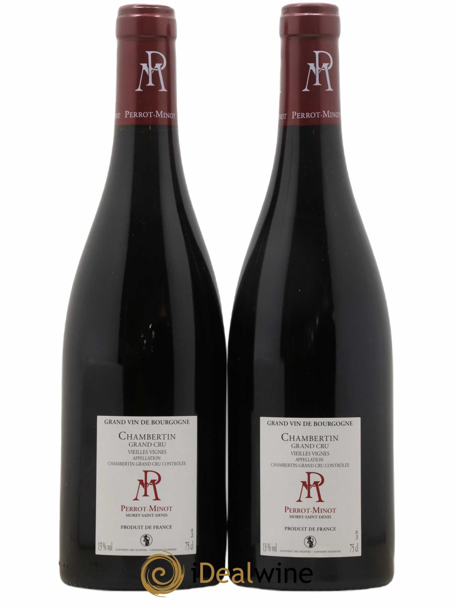 Chambertin Grand Cru Vieilles vignes Perrot-Minot 2017 - Lot de 2 bouteilles - 1