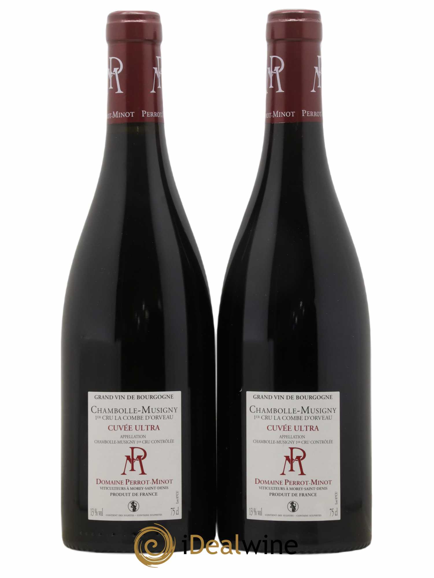 Chambolle-Musigny 1er Cru Combe d'Orveau Vielles Vignes Cuvée Ultra Perrot-Minot 2017 - Lot of 2 bottles - 1