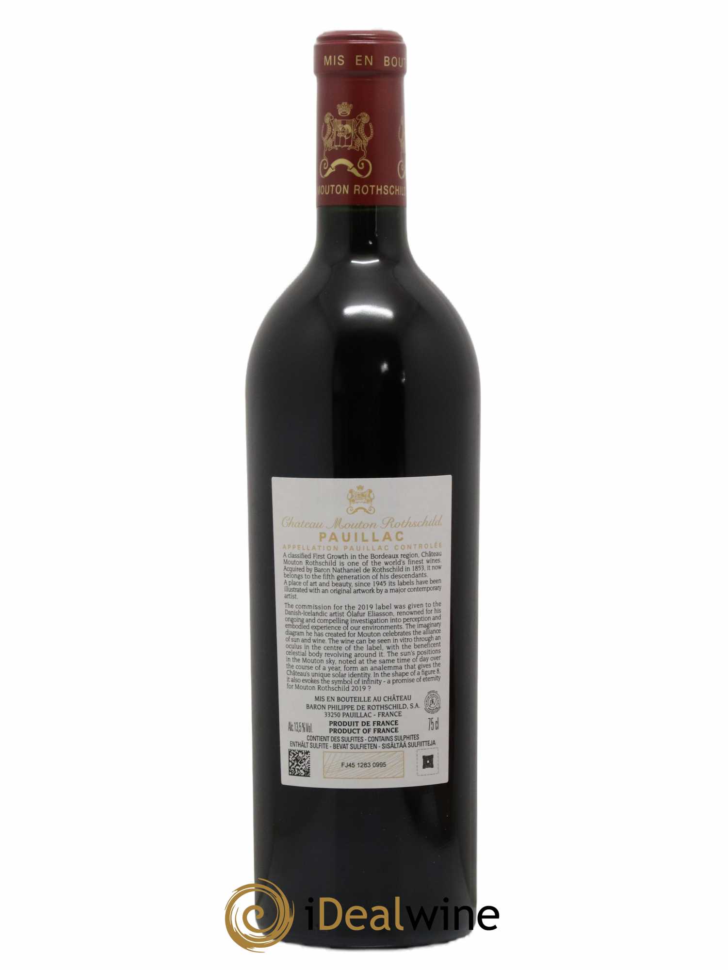 Château Mouton Rothschild 1er Grand Cru Classé 2019 - Lot de 1 bouteille - 1