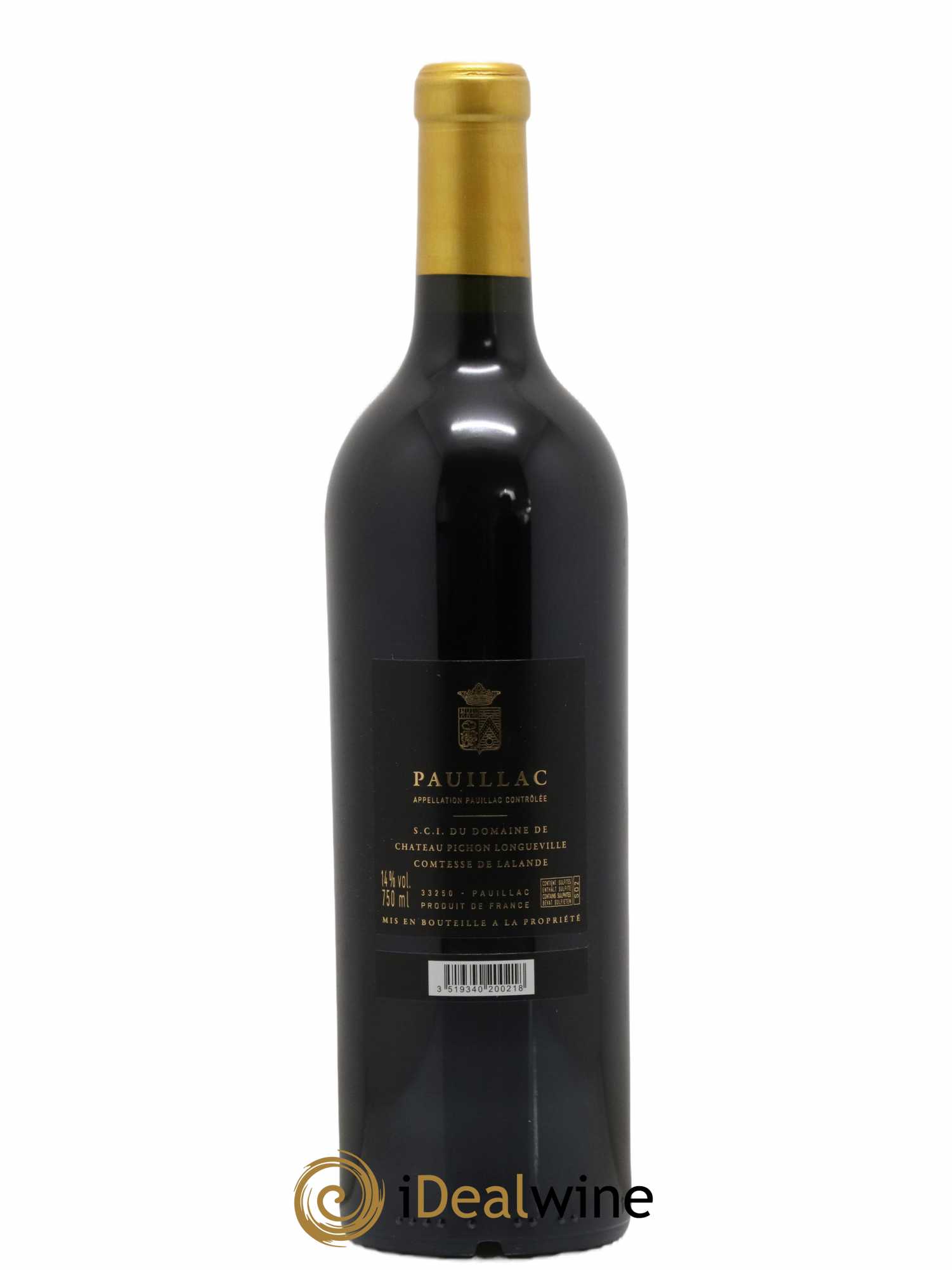 Château Pichon Longueville Comtesse de Lalande 2ème Grand Cru Classé 2020 - Lot de 1 bouteille - 1