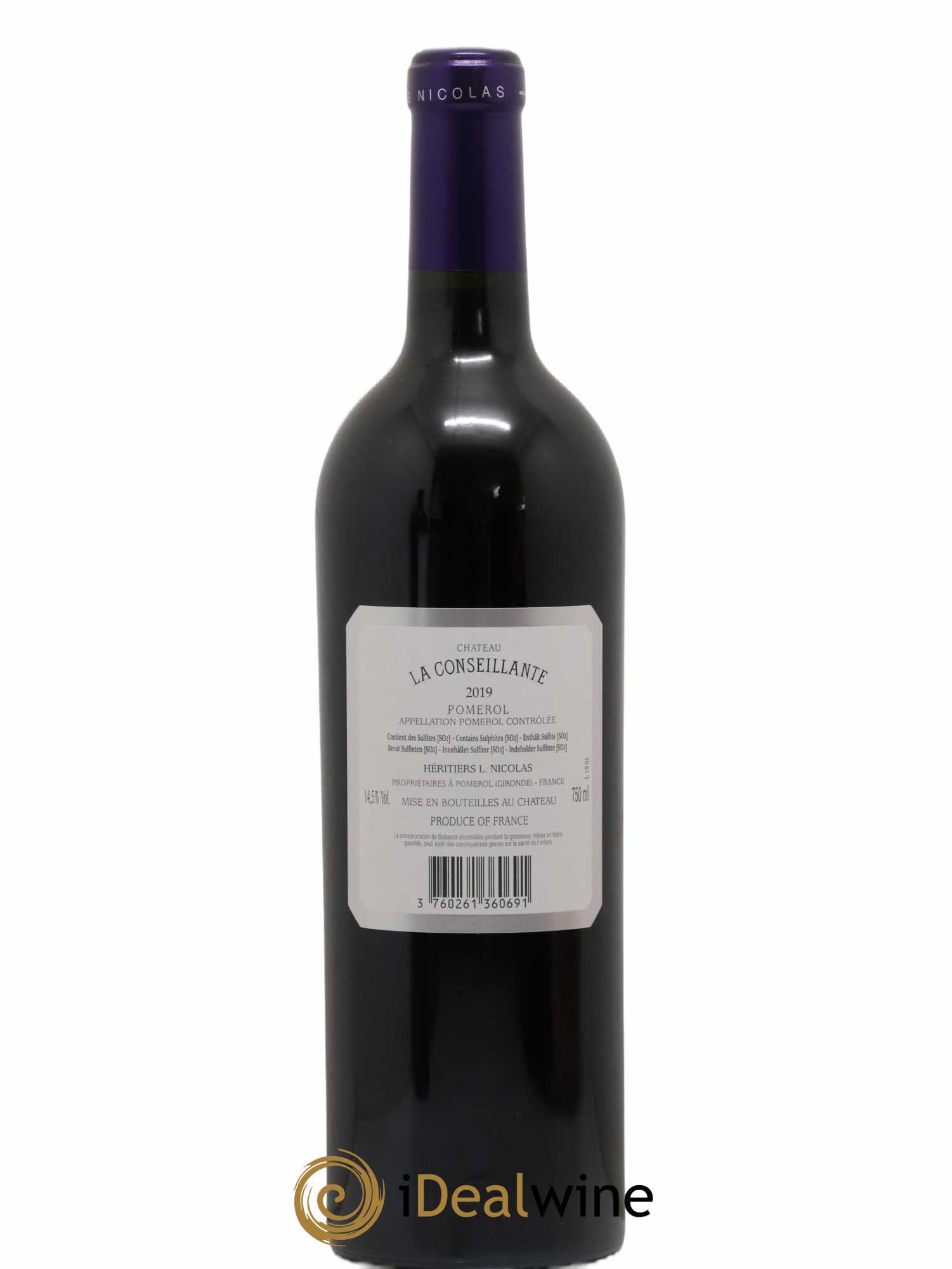 Château la Conseillante 2019 - Lot de 1 bouteille - 1