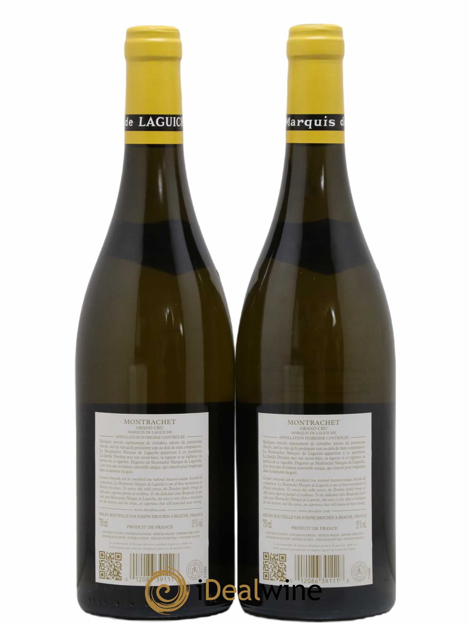 Montrachet Grand Cru Marquis de Laguiche Joseph Drouhin 2019 - Lot de 2 bouteilles - 1