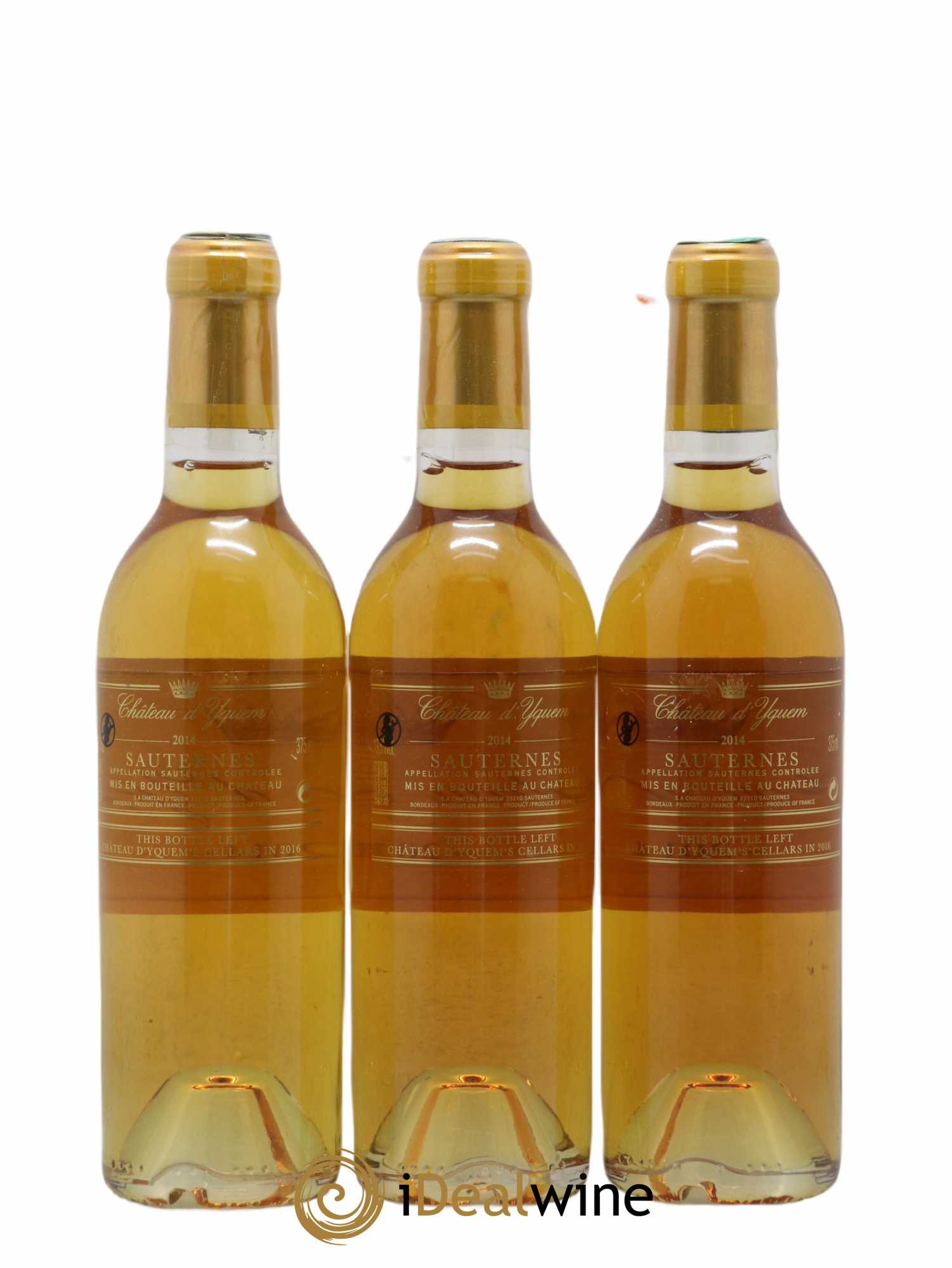 Château d' Yquem 1er Cru Classé Supérieur 2014 - Posten von 3 Demi-Flaschen - 1