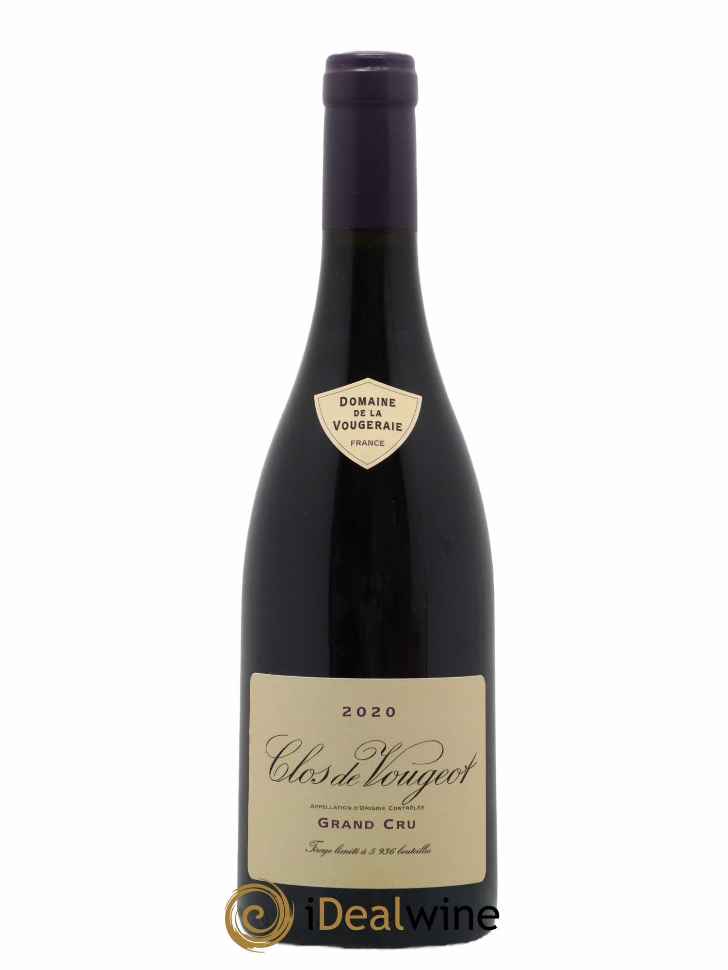 Clos de Vougeot Grand Cru La Vougeraie 2020 - Lot de 1 bouteille - 0