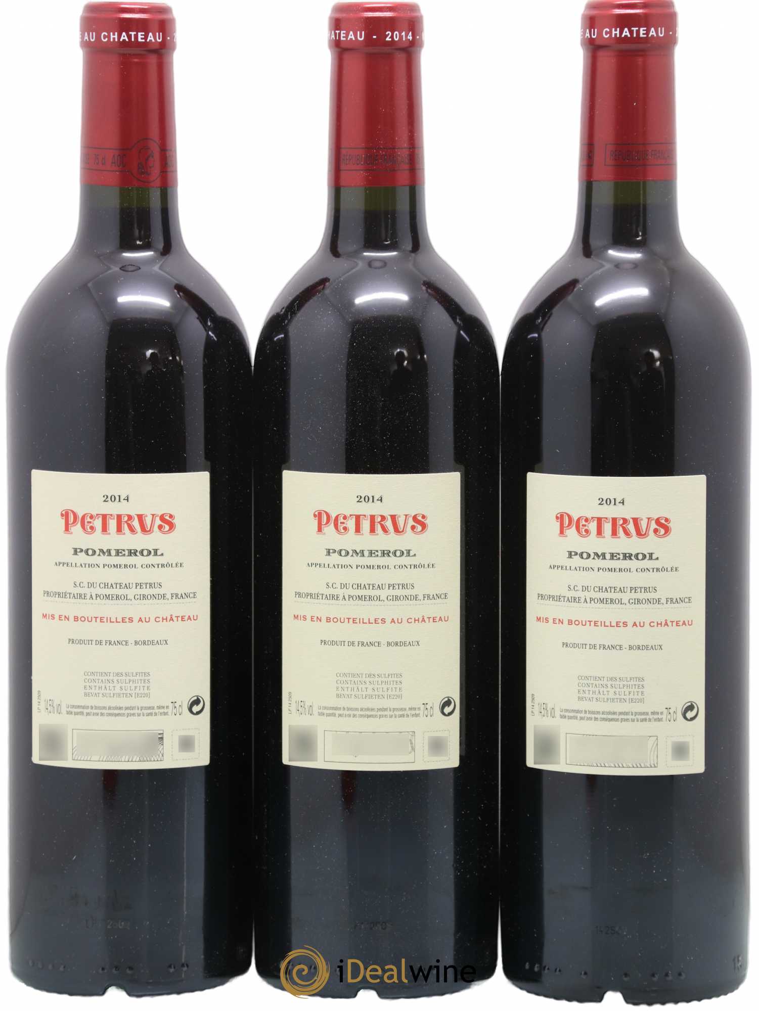 Petrus 2014 - Lot de 3 bouteilles - 1