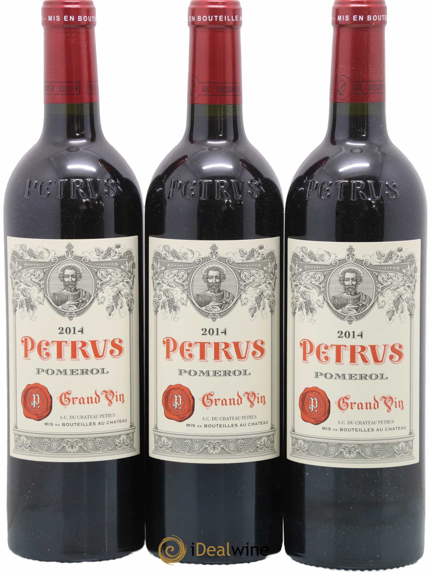 Petrus 2014 - Lot de 3 bouteilles - 0
