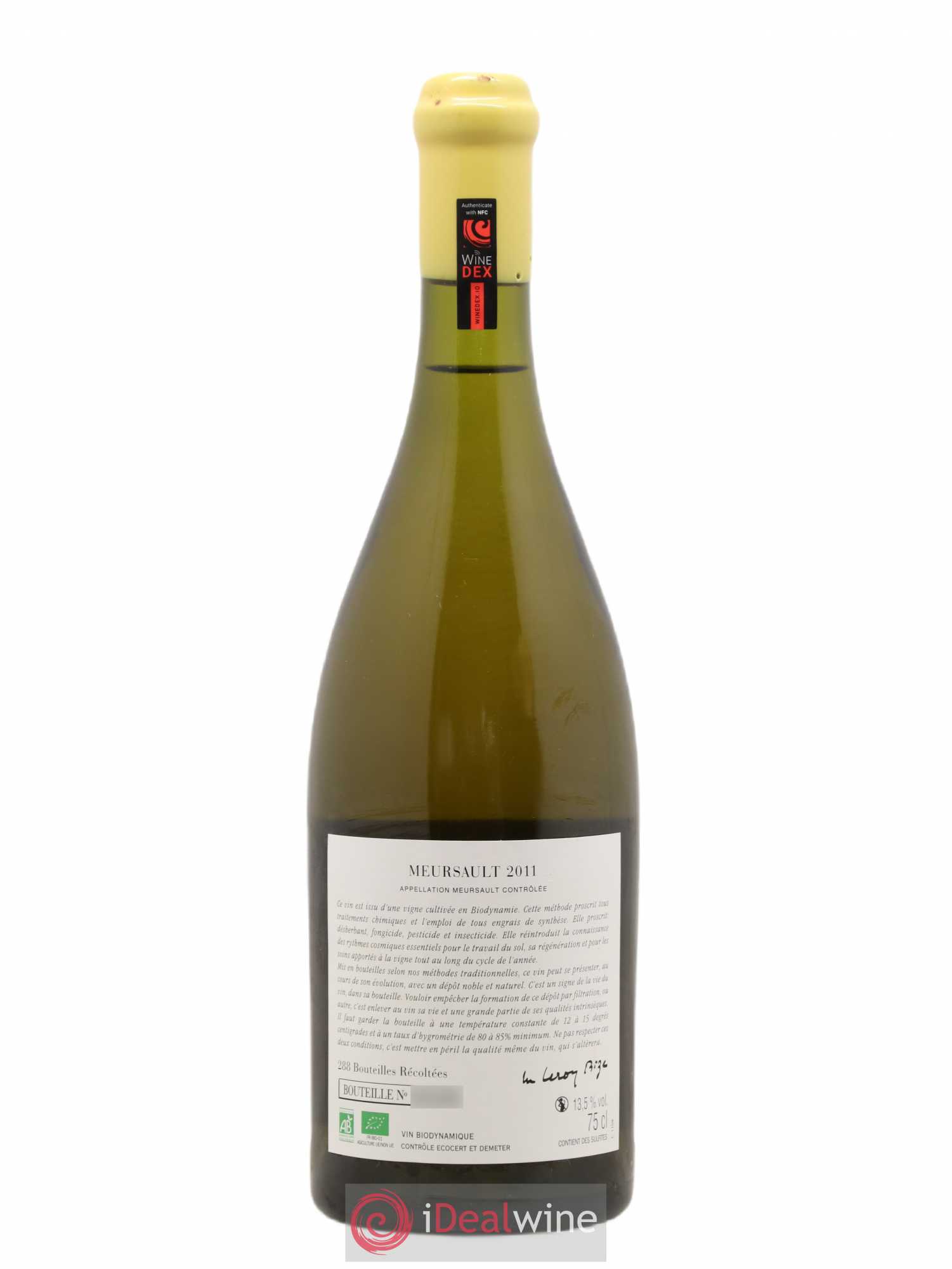 Meursault d'Auvenay (Domaine) 2011 - Lot de 1 bouteille - 1