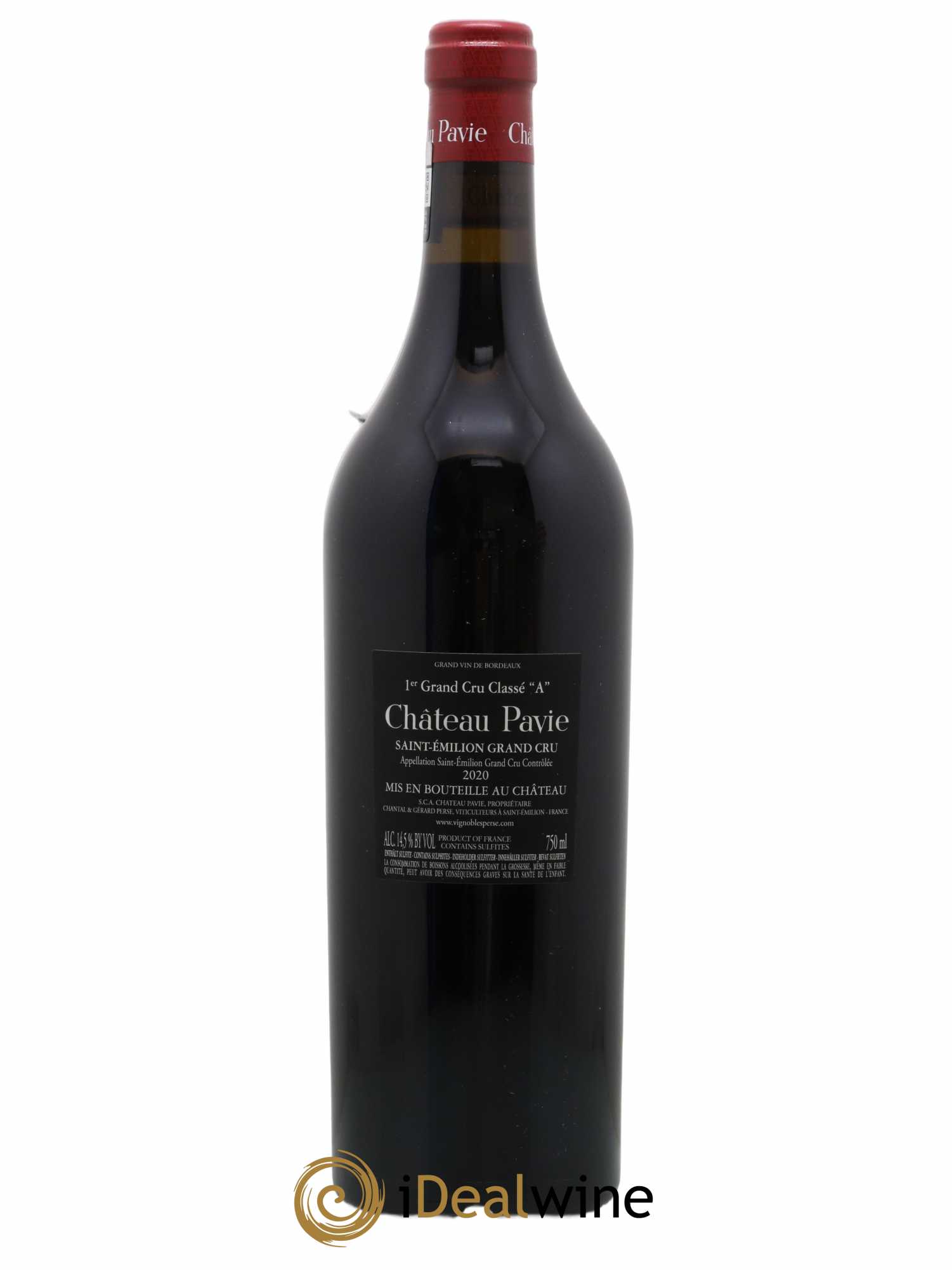 Château Pavie 1er Grand Cru Classé A 2020 - Lot de 1 bouteille - 1