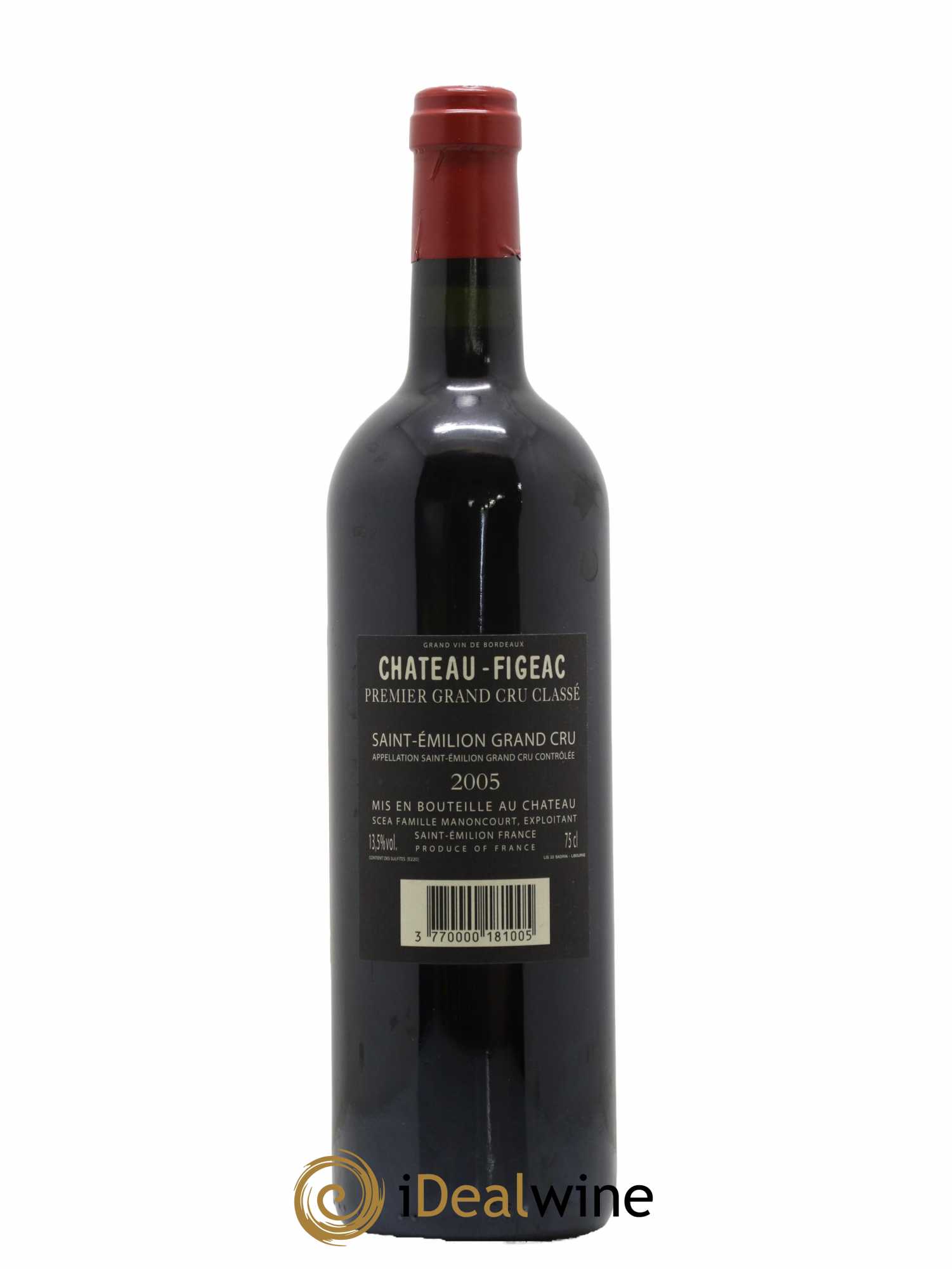 Château Figeac 1er Grand Cru Classé A 2005 - Lot de 1 bouteille - 1