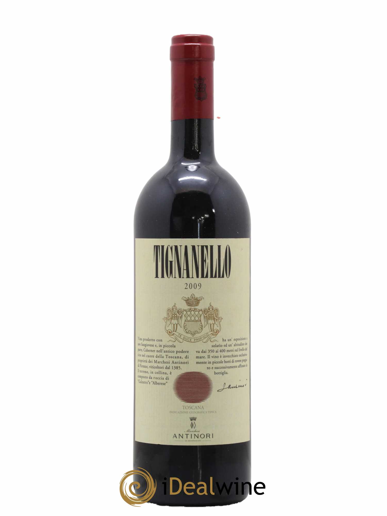 Toscana IGT Tignanello Tenuta Tignanello - Marchesi Antinori 2009 - Lot de 1 bouteille - 0