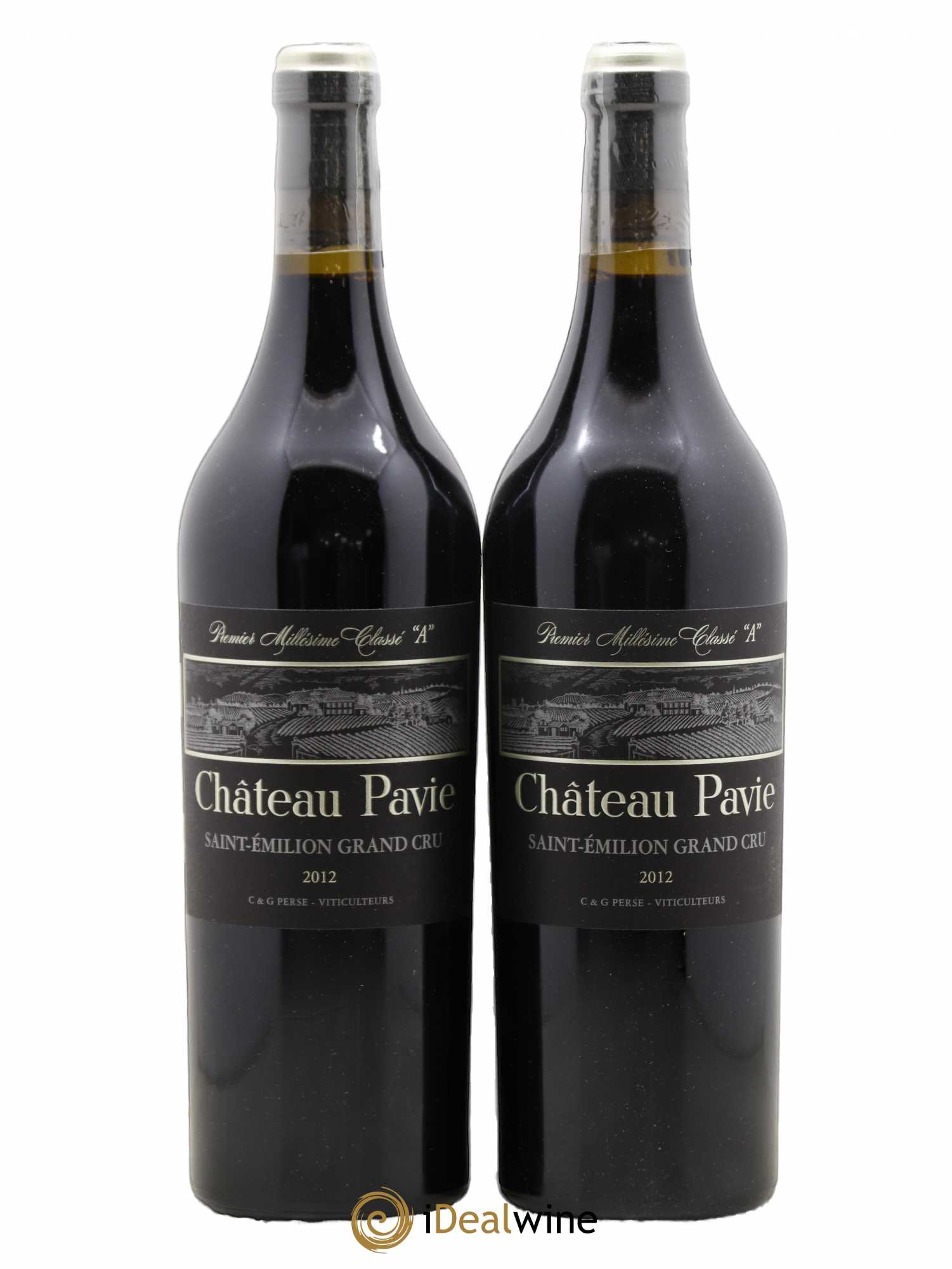 Château Pavie 1er Grand Cru Classé A 2012 - Lot de 2 bouteilles - 0