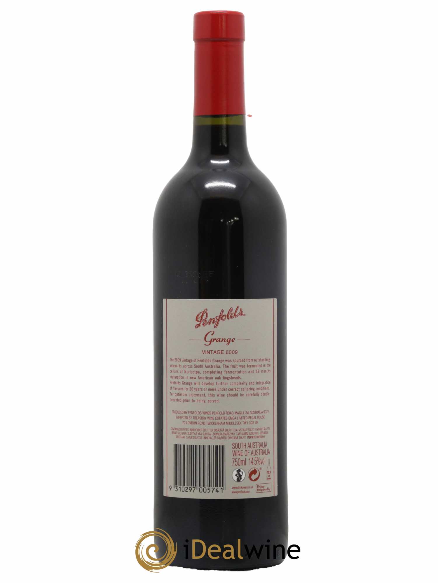 South Australia Penfolds Wines Grange Bin 95 2009 - Lot de 1 bouteille - 1
