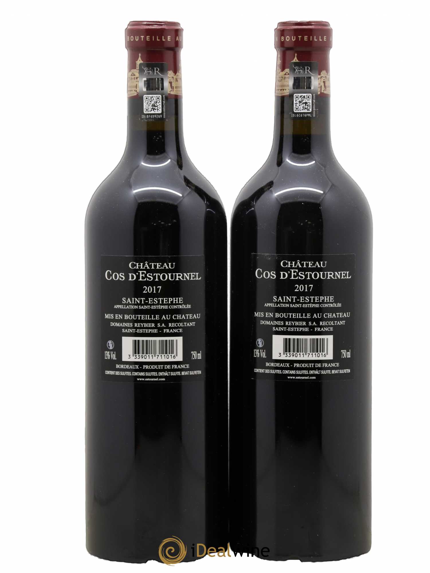 Cos d'Estournel 2ème Grand Cru Classé 2017 - Lot de 2 bouteilles - 1