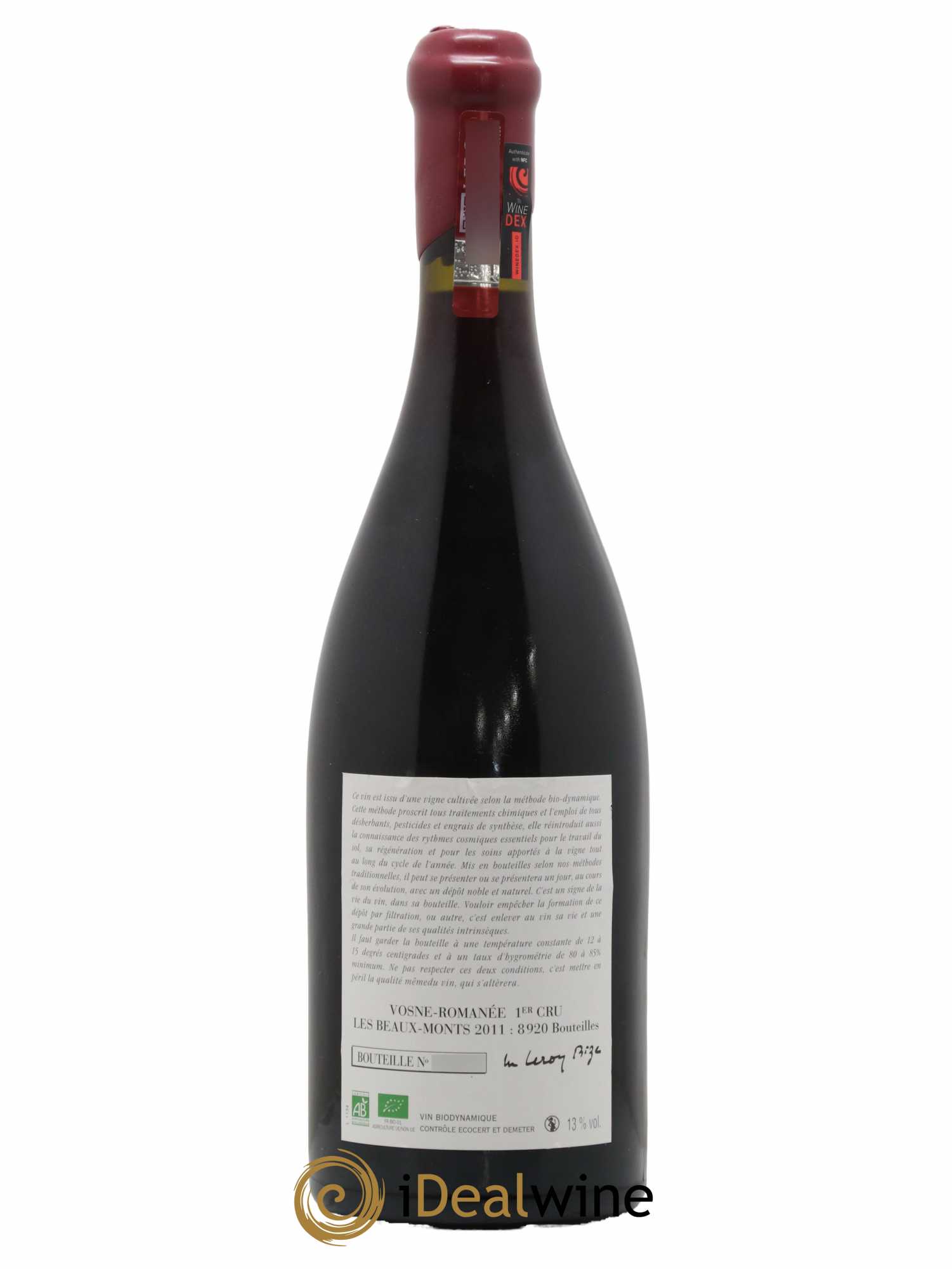 Vosne-Romanée 1er Cru Les Beaux-Monts Leroy (Domaine) 2011 - Lot de 1 bouteille - 1
