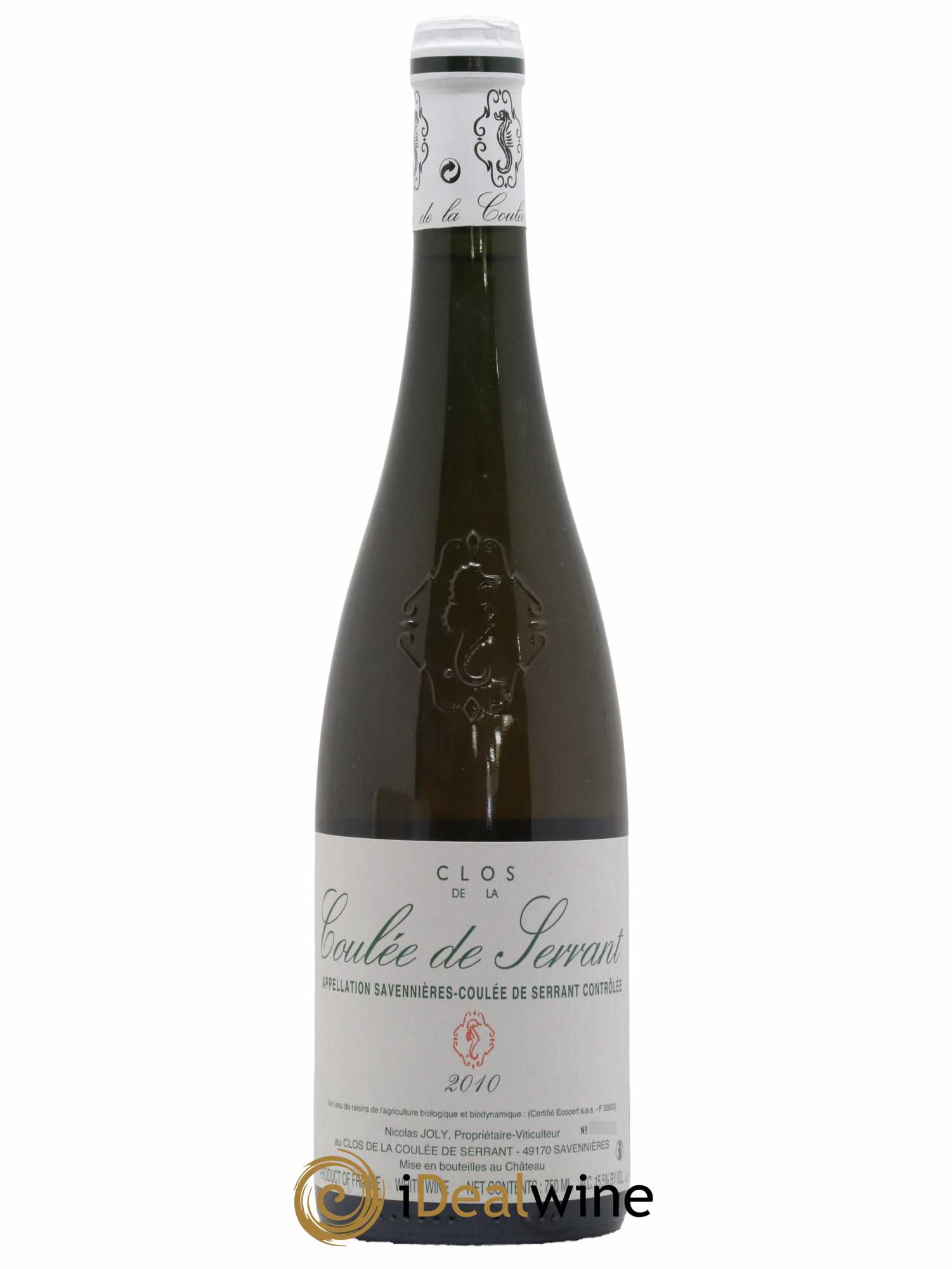 Savennières Clos de la Coulée de Serrant Vignobles de la Coulée de Serrant - Nicolas Joly 2010 - Lot de 1 bouteille - 0
