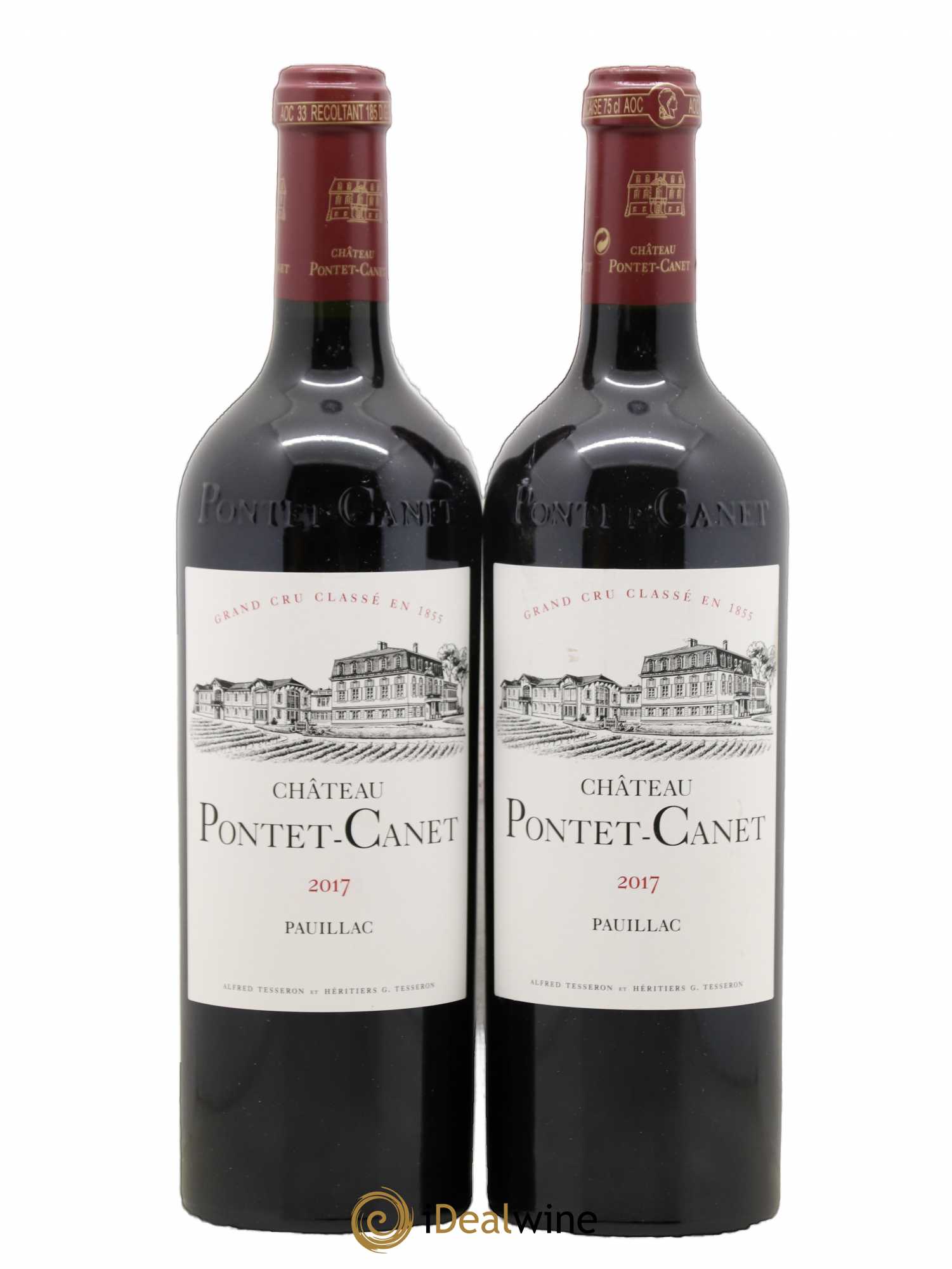 Château Pontet Canet 5ème Grand Cru Classé 2017 - Lot de 2 bouteilles - 0