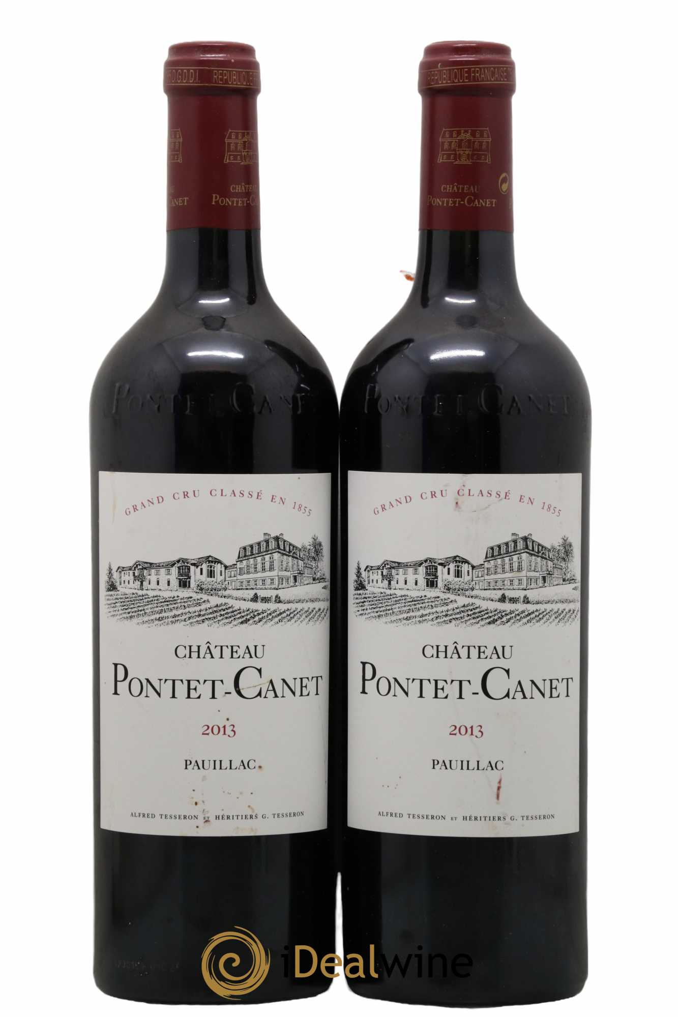 Château Pontet Canet 5ème Grand Cru Classé 2013 - Lot de 2 bouteilles - 0