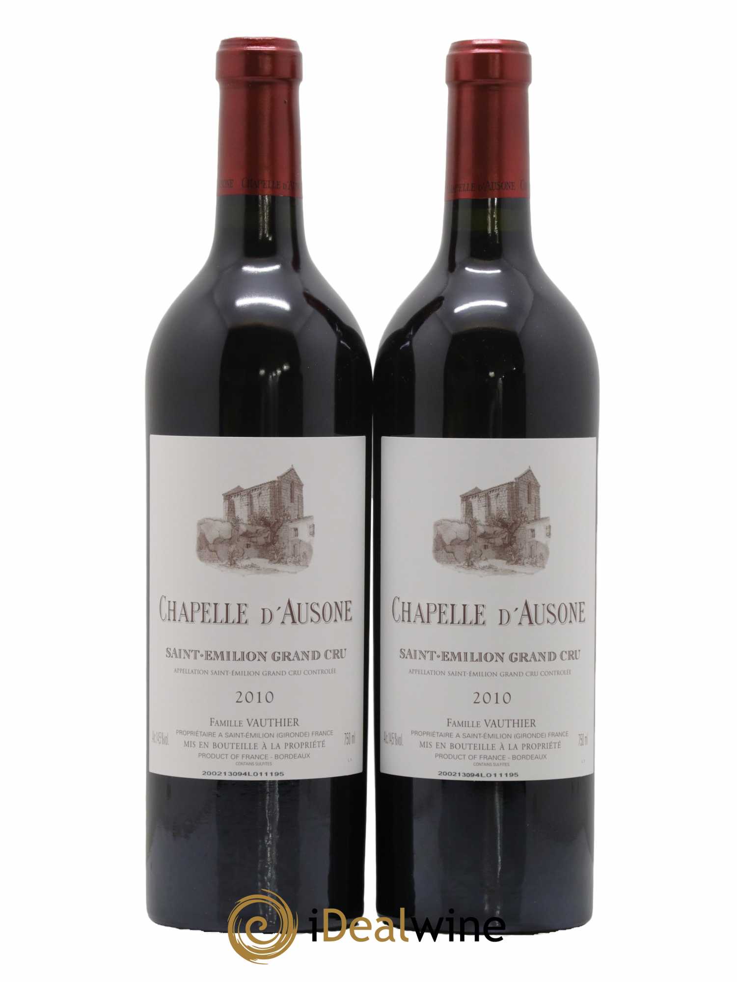 Chapelle d'Ausone Second Vin 2010 - Lot de 2 bouteilles - 0