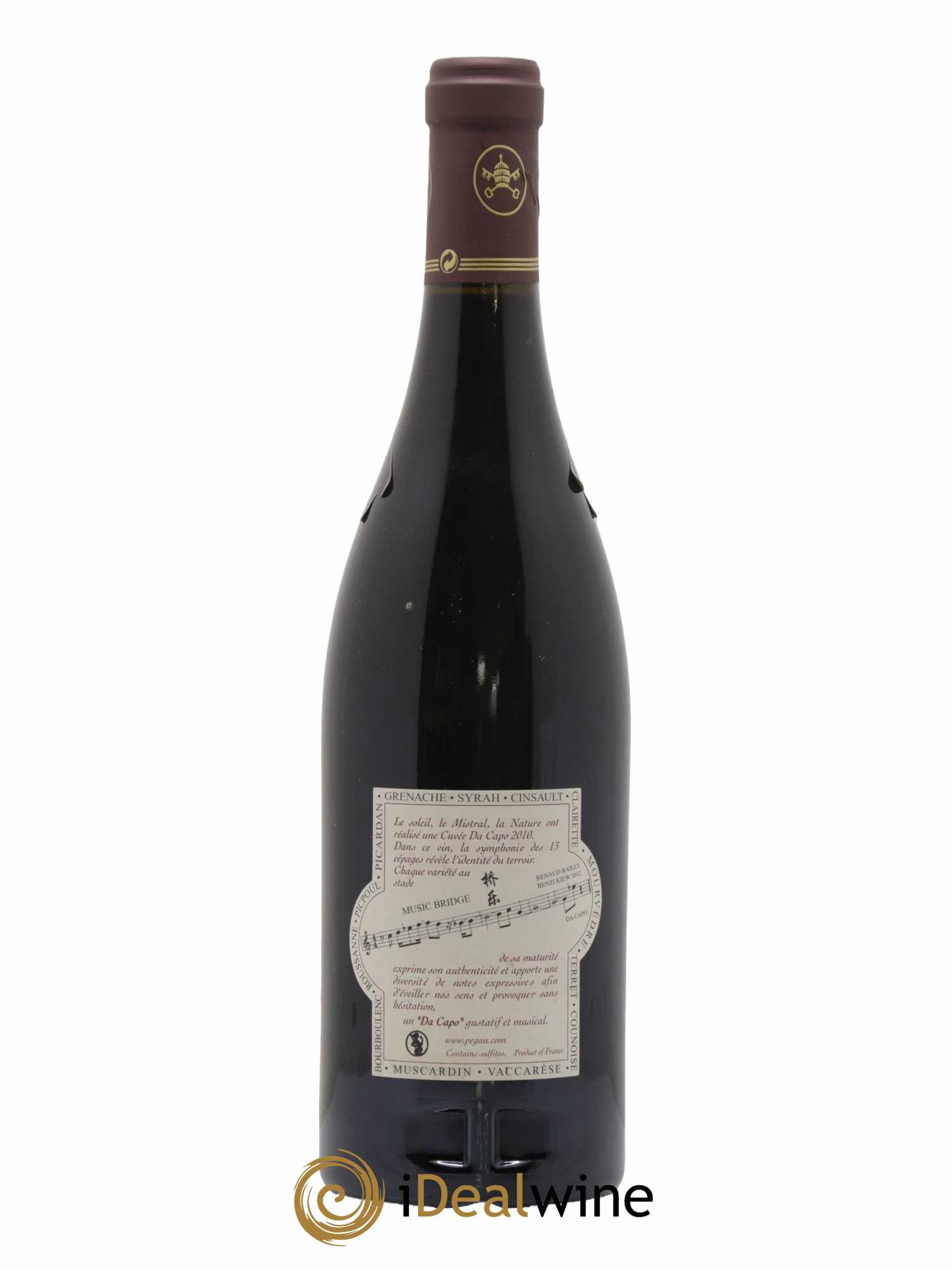 Châteauneuf-du-Pape Domaine du Pégau Cuvée Da Capo Paul et Laurence Féraud 2010 - Lot de 1 bouteille - 1